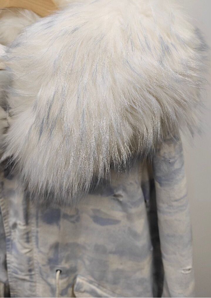 MR & MRS ITALY MrMrs Hooded Fur Parka Jacket Size S / US 4 / IT 40 - 4 Thumbnail