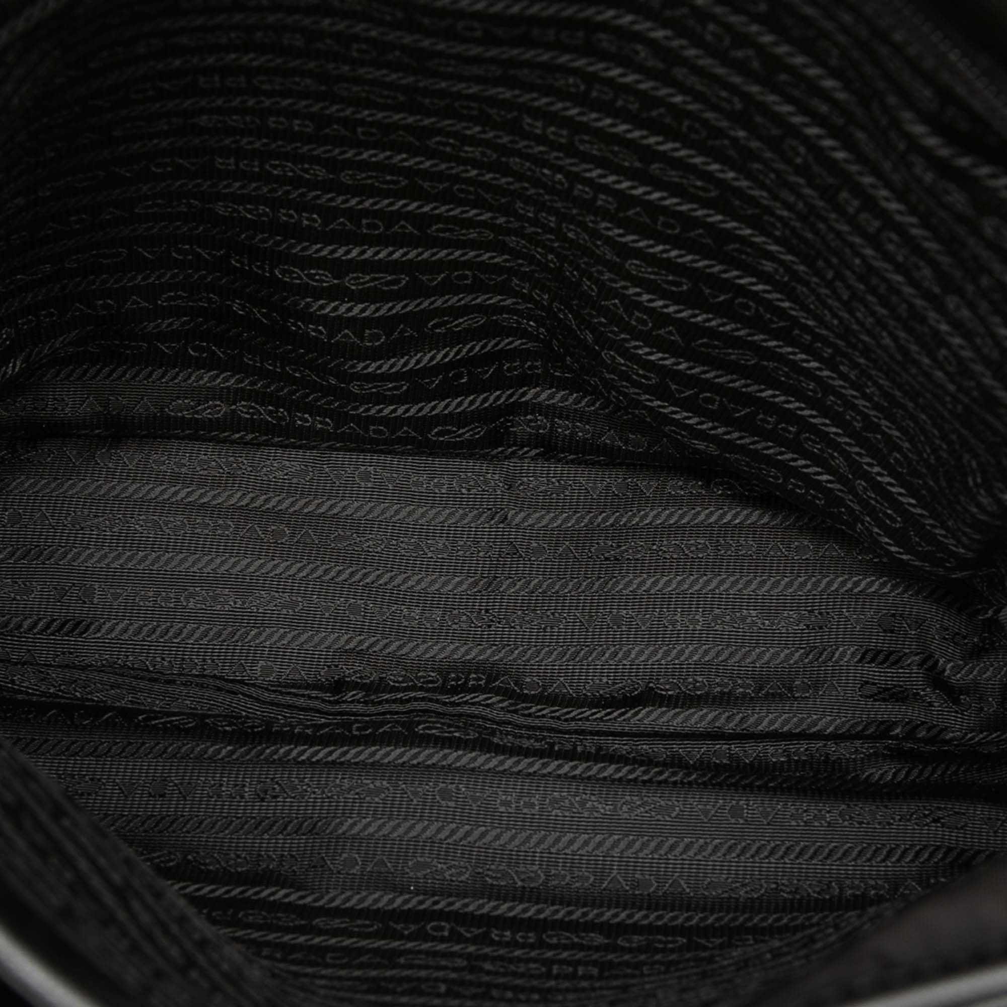 Prada Prada Saffiano Trimmed Tessuto Buckle Messenger Bag Size ONE SIZE - 4 Thumbnail