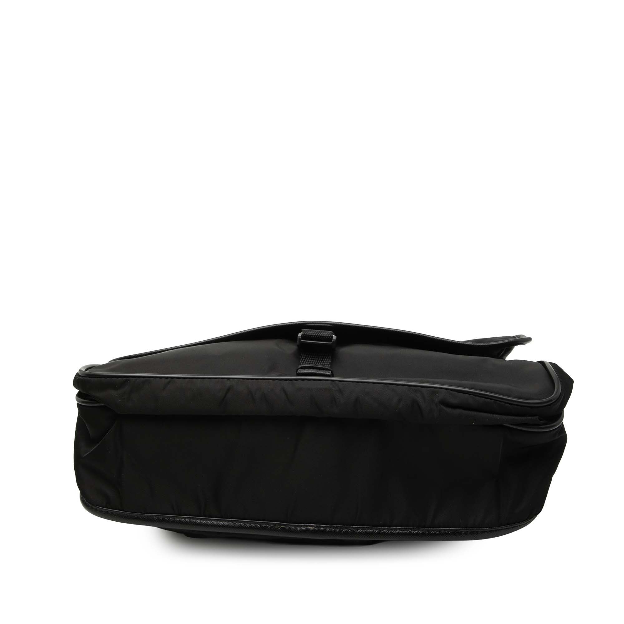Prada Prada Saffiano Trimmed Tessuto Buckle Messenger Bag Size ONE SIZE - 3 Thumbnail