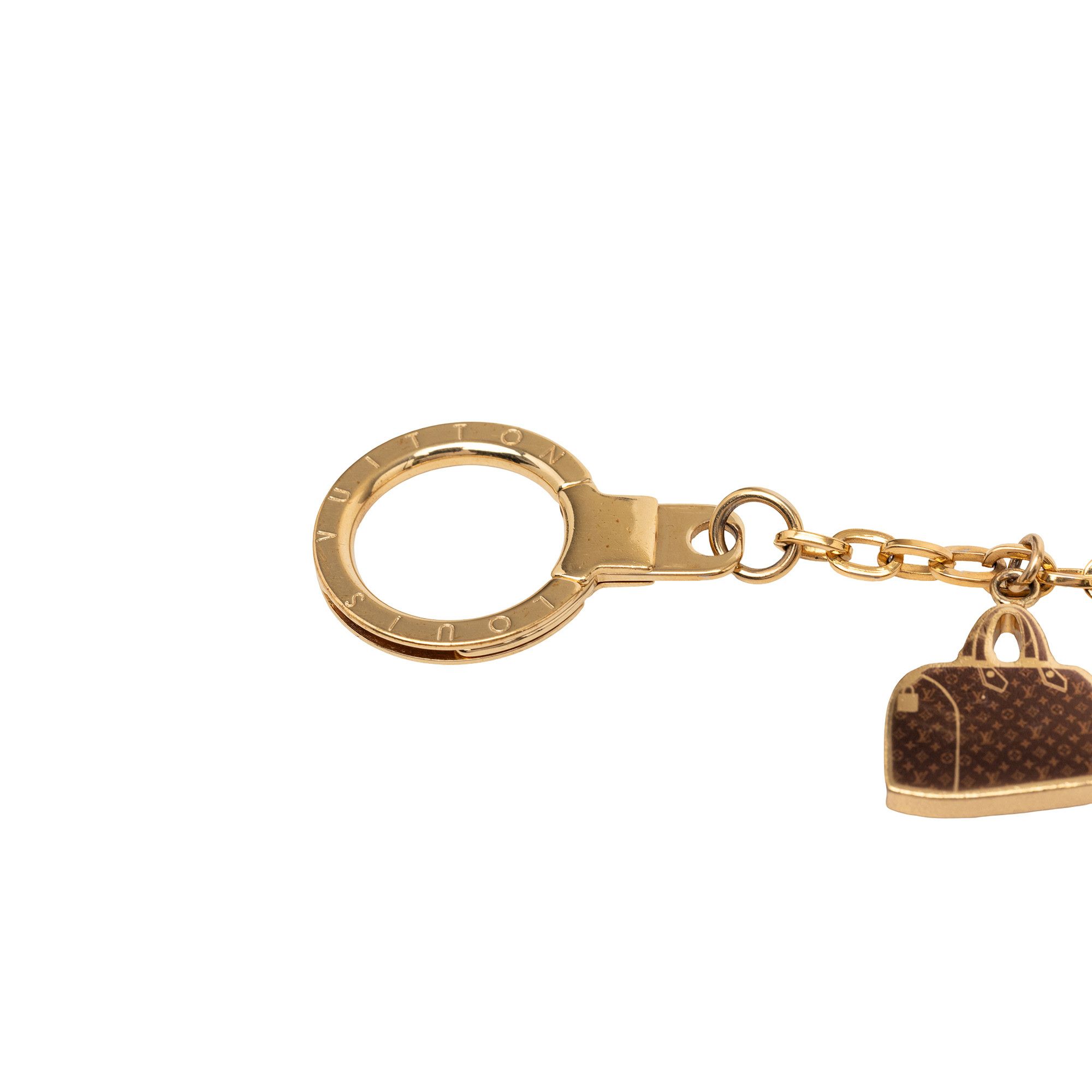 Louis Vuitton Louis Vuitton Gold Plated Monogram Speedy Trio Chain Bag Charm Size ONE SIZE - 4 Thumbnail