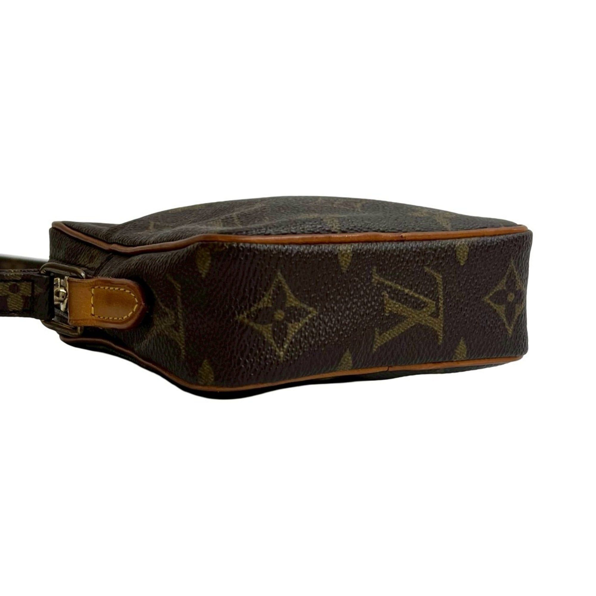 Louis Vuitton LOUIS VUITTON Mini Danube Monogram Leather Shoulder Bag/Pochette Brown 56631 Size ONE SIZE - 7 Thumbnail