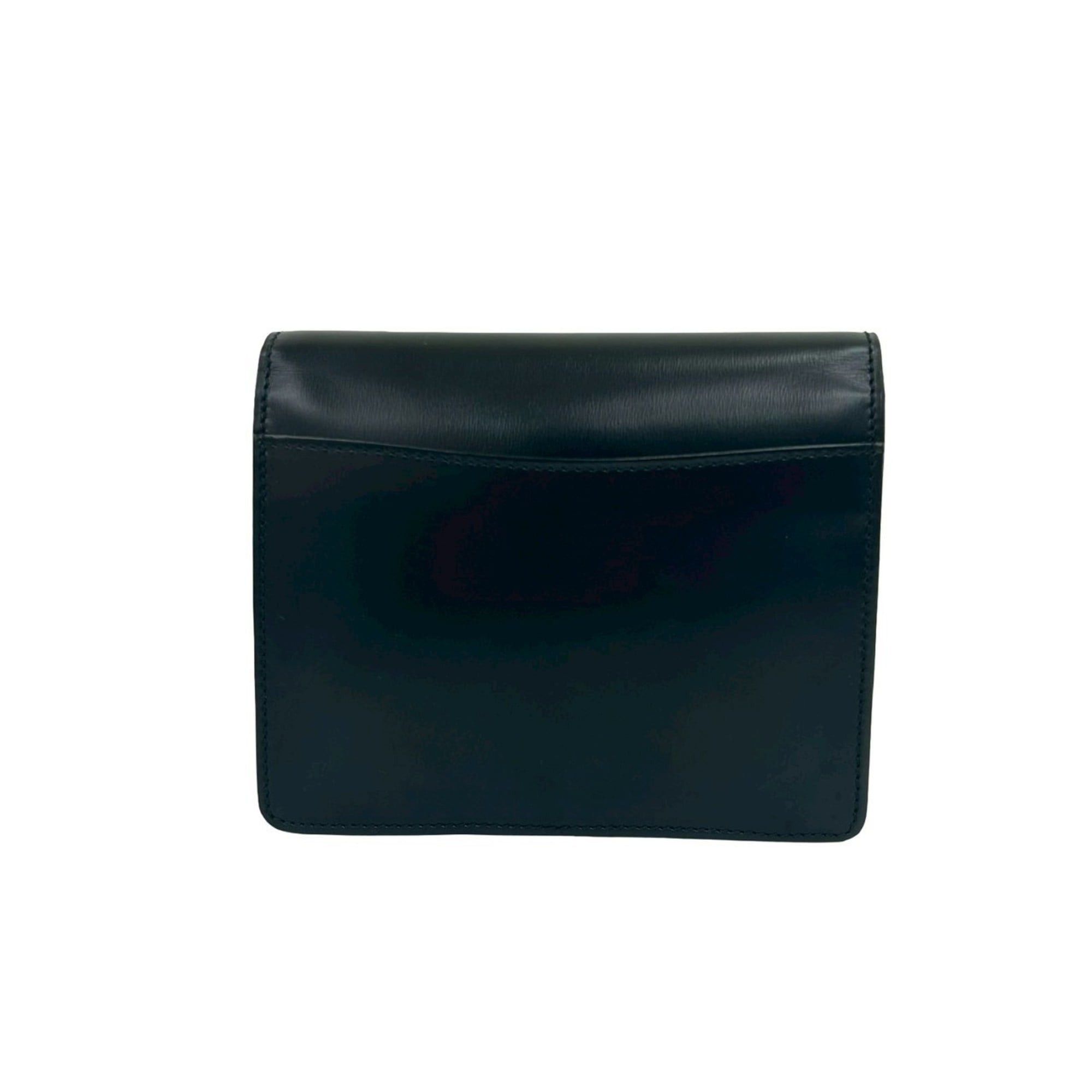 Celine CELINE Star Ball Leather Mini Shoulder Bag Pochette Black 09609 Size ONE SIZE - 3 Thumbnail