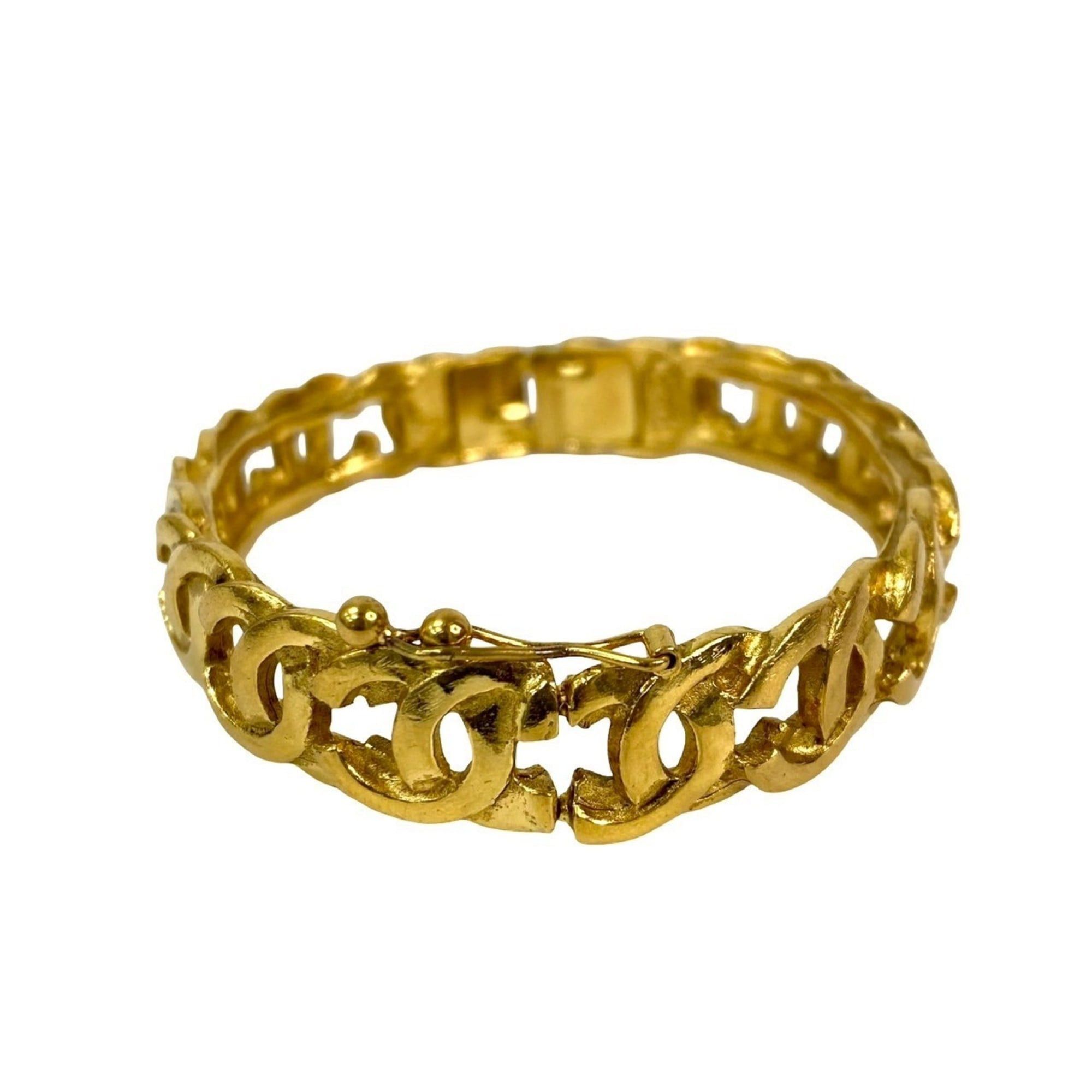 Chanel CHANEL Coco Mark GP Bracelet Bangle Gold 614-7 Size ONE SIZE - 7 Thumbnail
