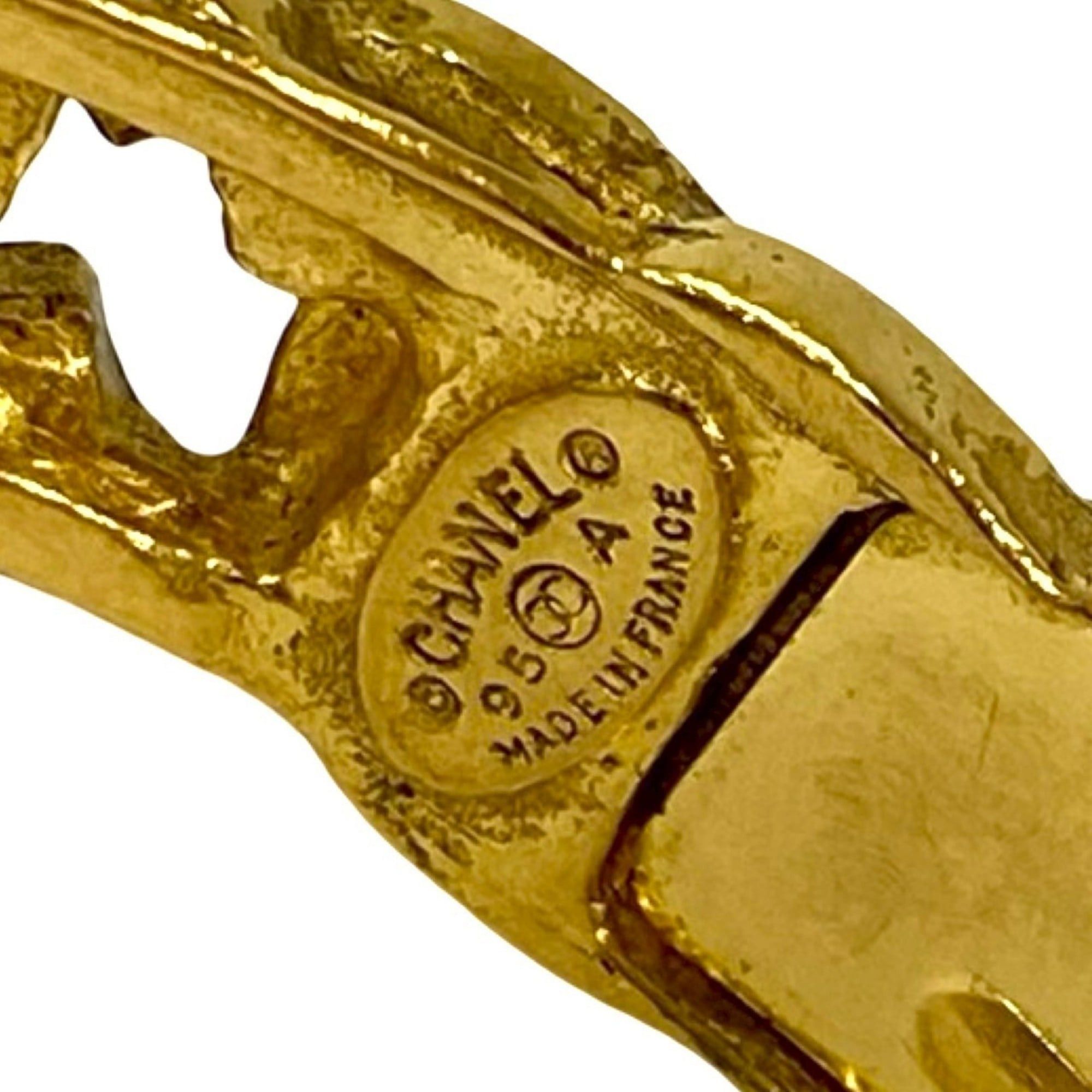 Chanel CHANEL Coco Mark GP Bracelet Bangle Gold 614-7 Size ONE SIZE - 2 Thumbnail