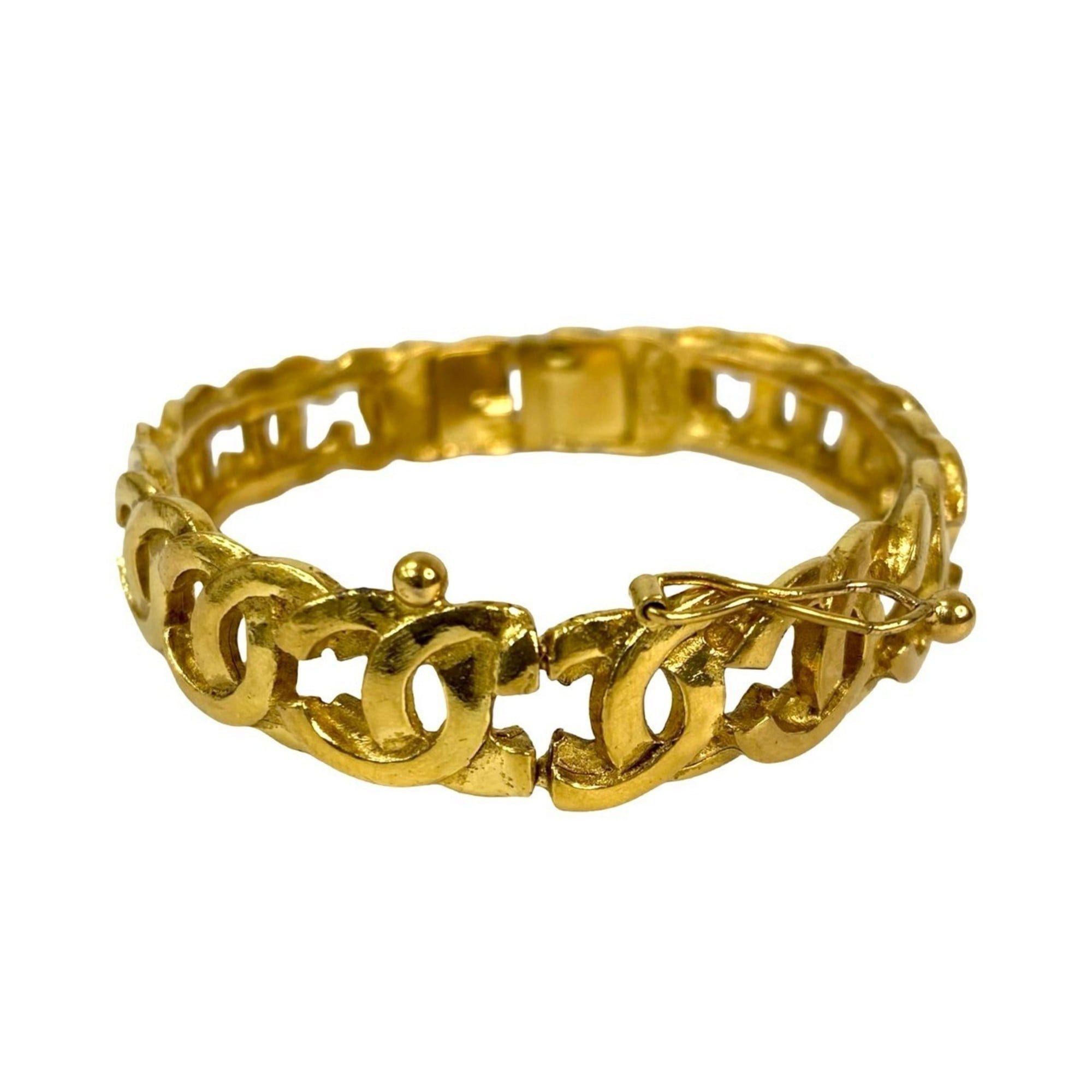 Chanel CHANEL Coco Mark GP Bracelet Bangle Gold 614-7 Size ONE SIZE - 5 Thumbnail