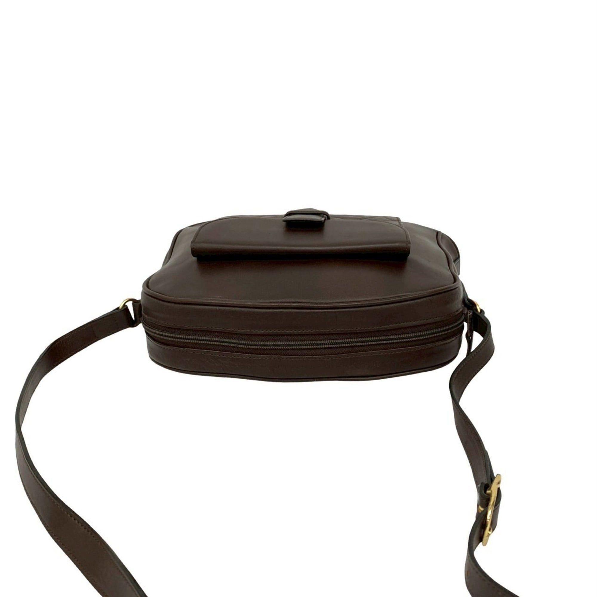 Yves Saint Laurent YVES SAINT LAURENT Quilted Leather Shoulder Bag/Pochette Brown 36313 Size ONE SIZE - 4 Thumbnail
