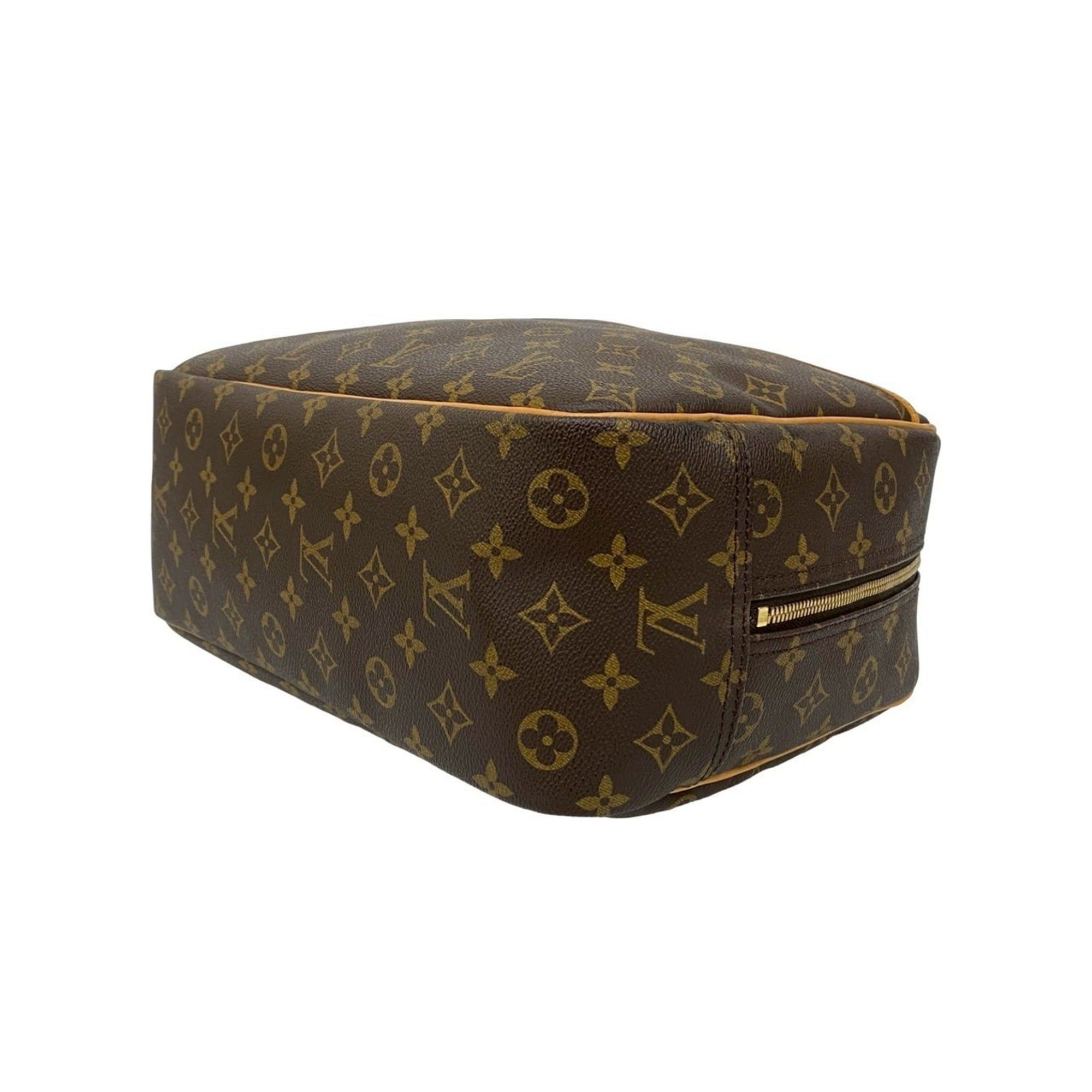 Louis Vuitton LOUIS VUITTON Deauville Monogram Leather Handbag/Mini Boston Bag, Brown, 26694 Size ONE SIZE - 8 Thumbnail