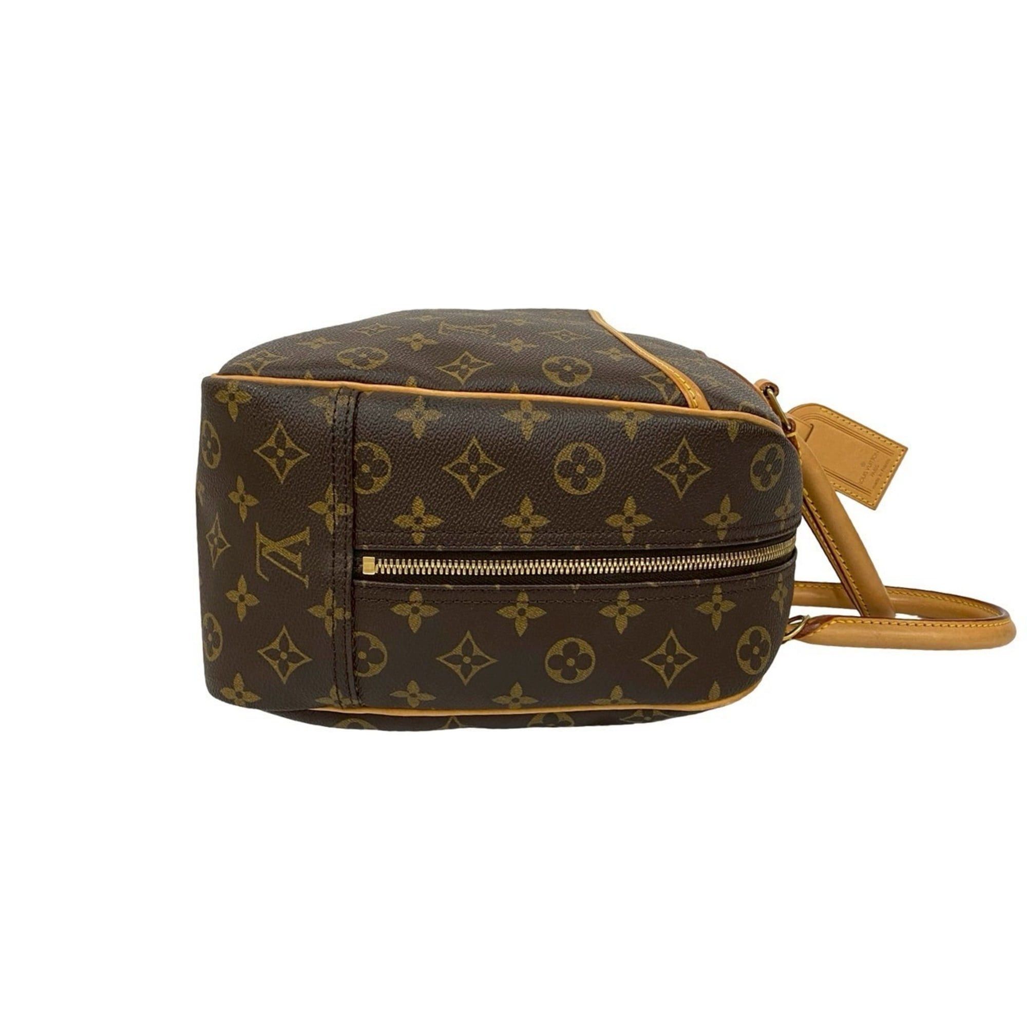 Louis Vuitton LOUIS VUITTON Deauville Monogram Leather Handbag/Mini Boston Bag, Brown, 26694 Size ONE SIZE - 6 Thumbnail