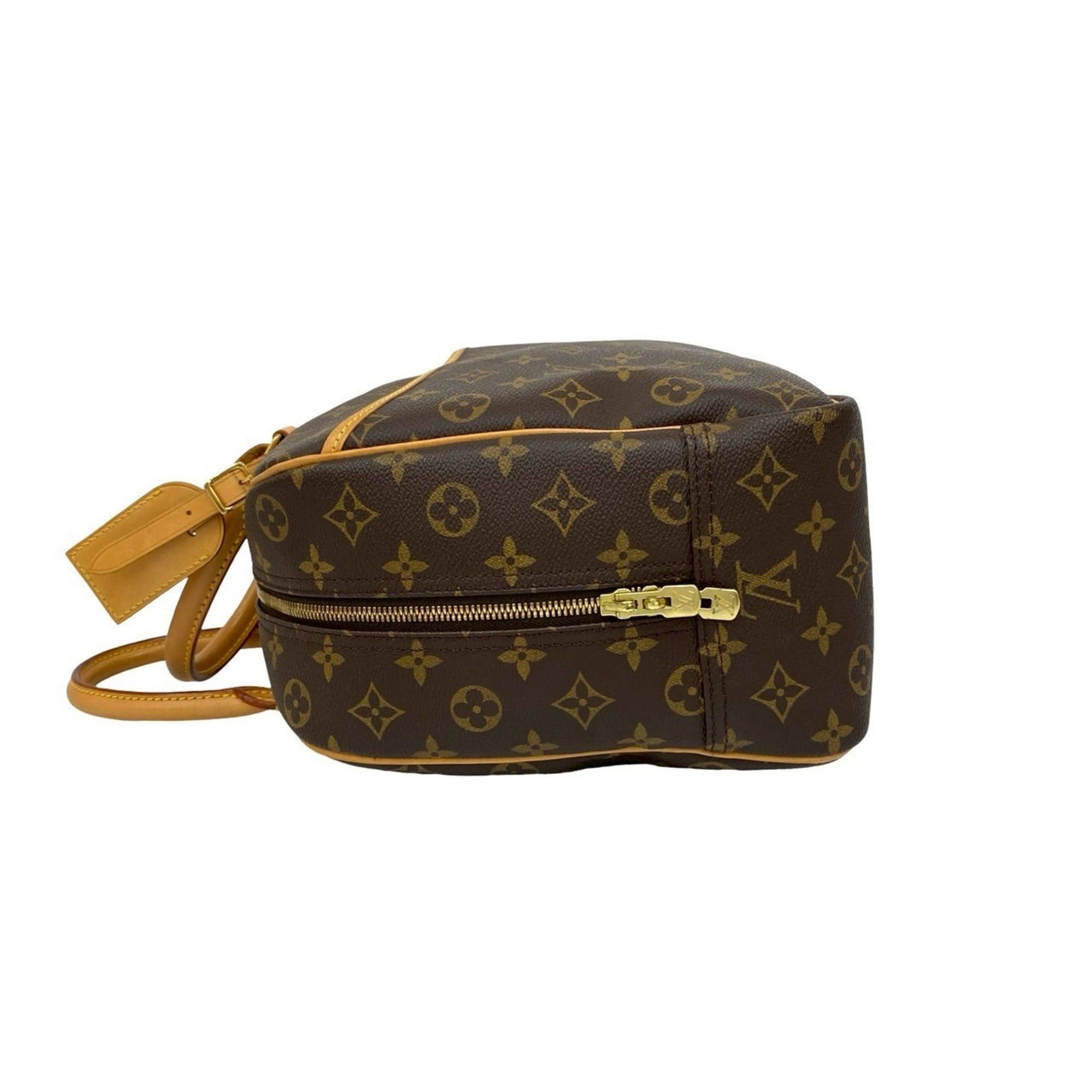 Louis Vuitton LOUIS VUITTON Deauville Monogram Leather Handbag/Mini Boston Bag, Brown, 26694 Size ONE SIZE - 5 Thumbnail