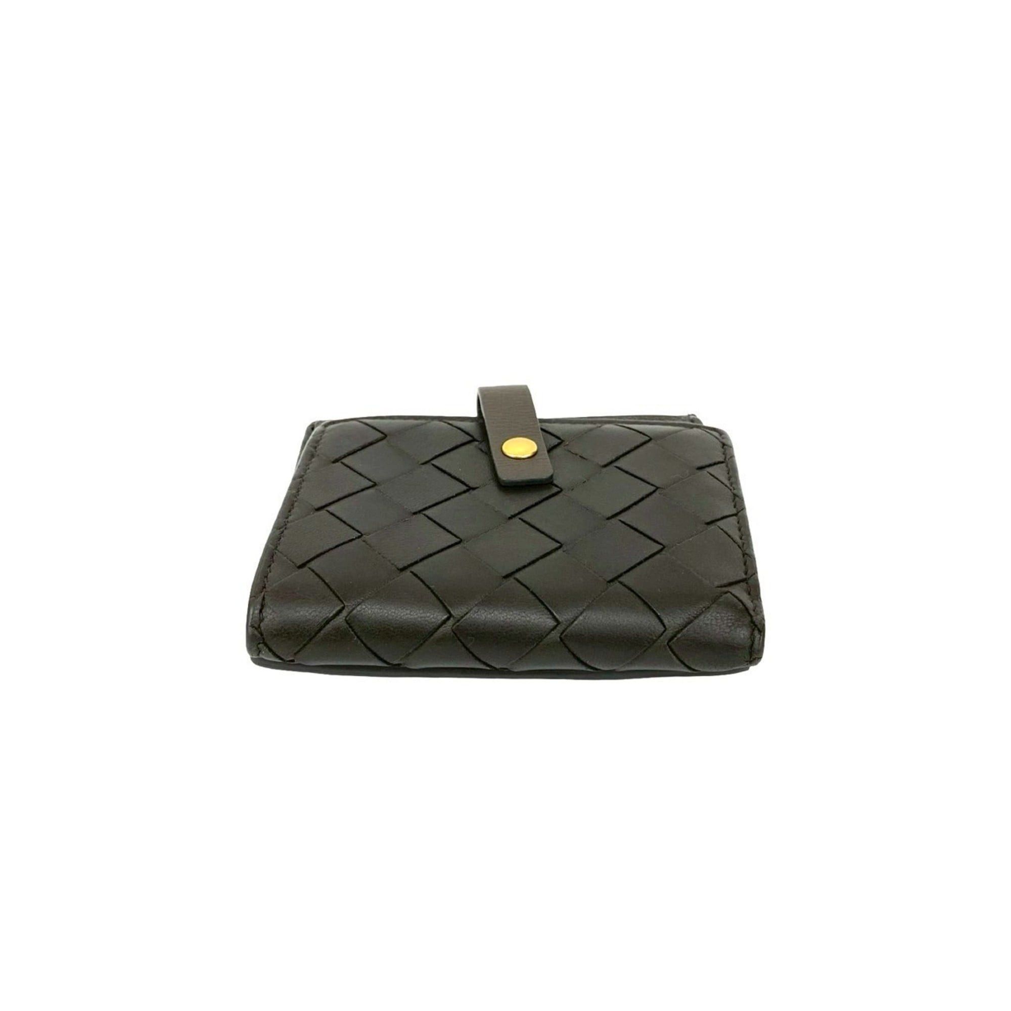 Bottega Veneta BOTTEGA VENETA Intrecciato Leather Bifold Wallet with Card Case, Gray, 20650 Size ONE SIZE - 6 Thumbnail