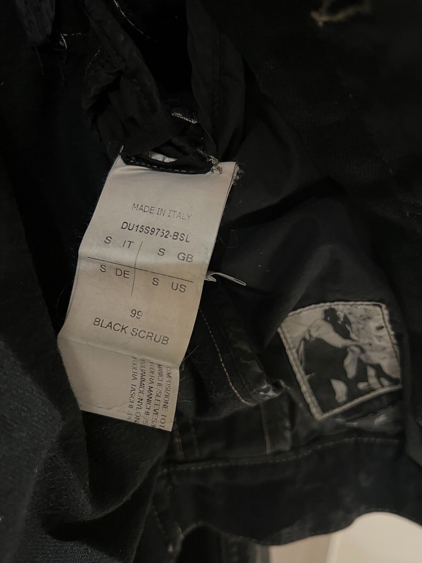 Rick Owens Drkshdw Rick Owens Black Waxed Denim Jacket Size US S / EU 44-46 / 1 - 7 Thumbnail