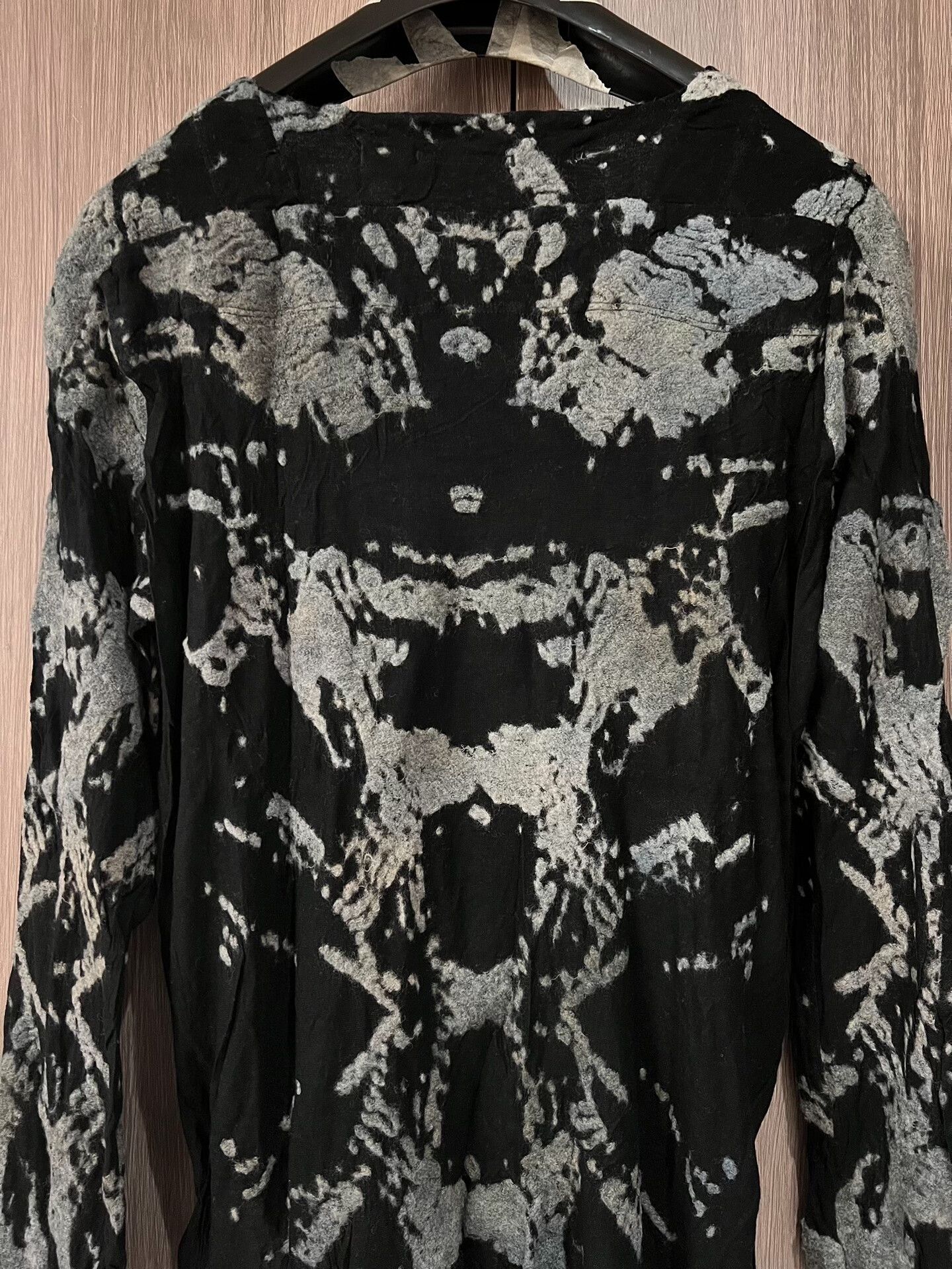 Julius Black Gray Abstract Pattern Sweater Size M / US 6-8 / IT 42-44 - 6 Thumbnail