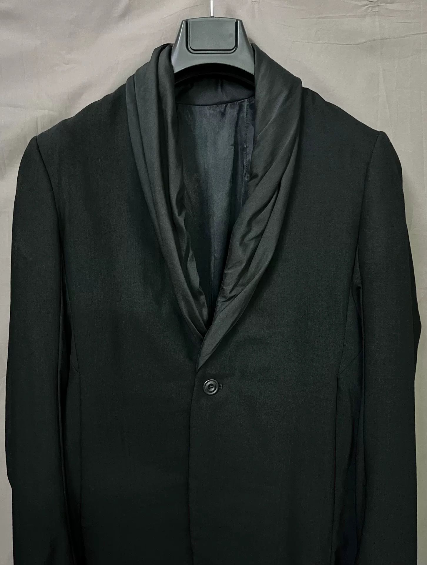 Rick Owens Rick Owens Elegant Black Blazer Jacket Size US M / EU 48-50 / 2 - 2 Thumbnail