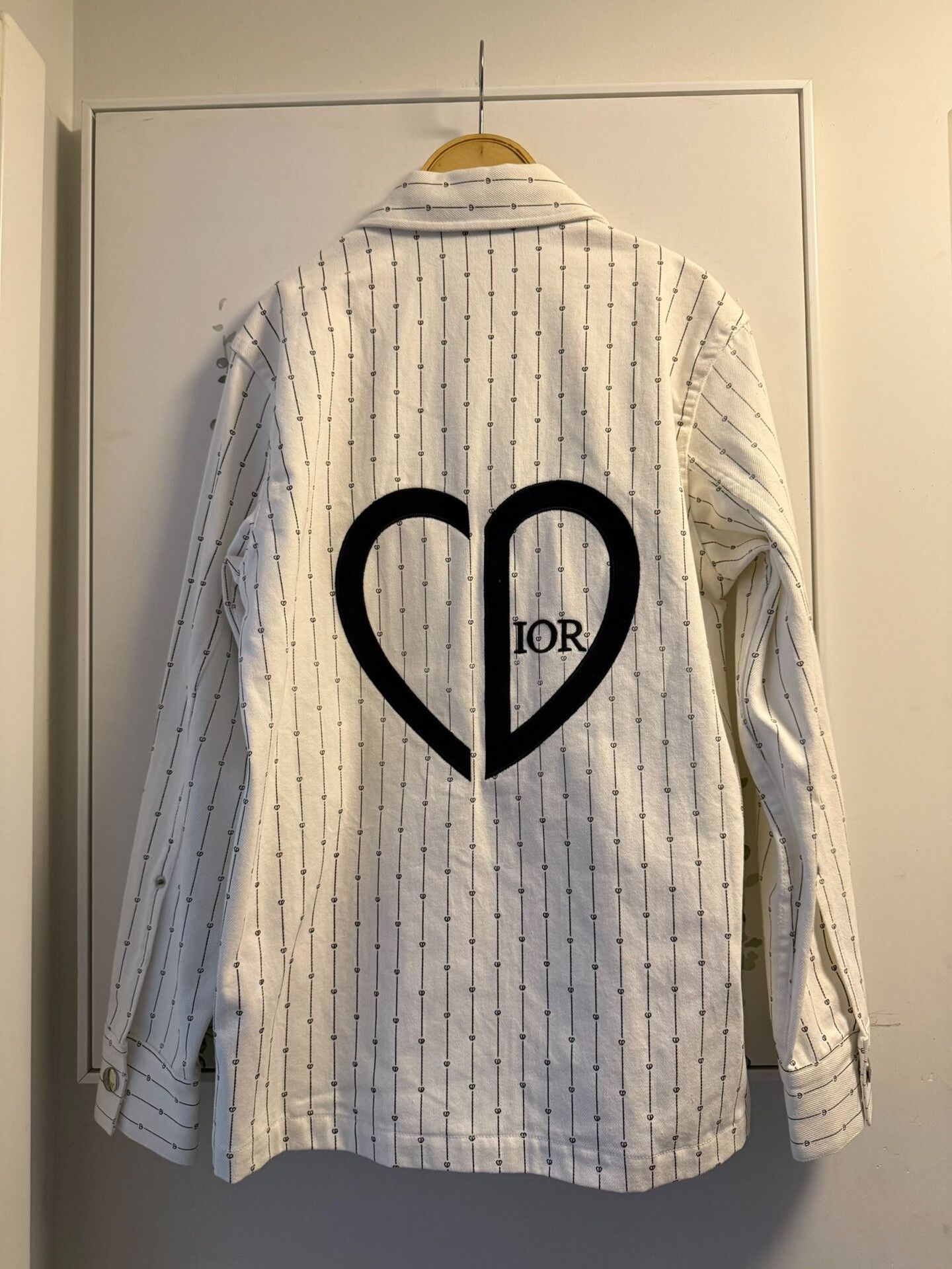 Dior Dior Embroidered Striped Denim Jacket Size US S / EU 44-46 / 1 - 3 Thumbnail