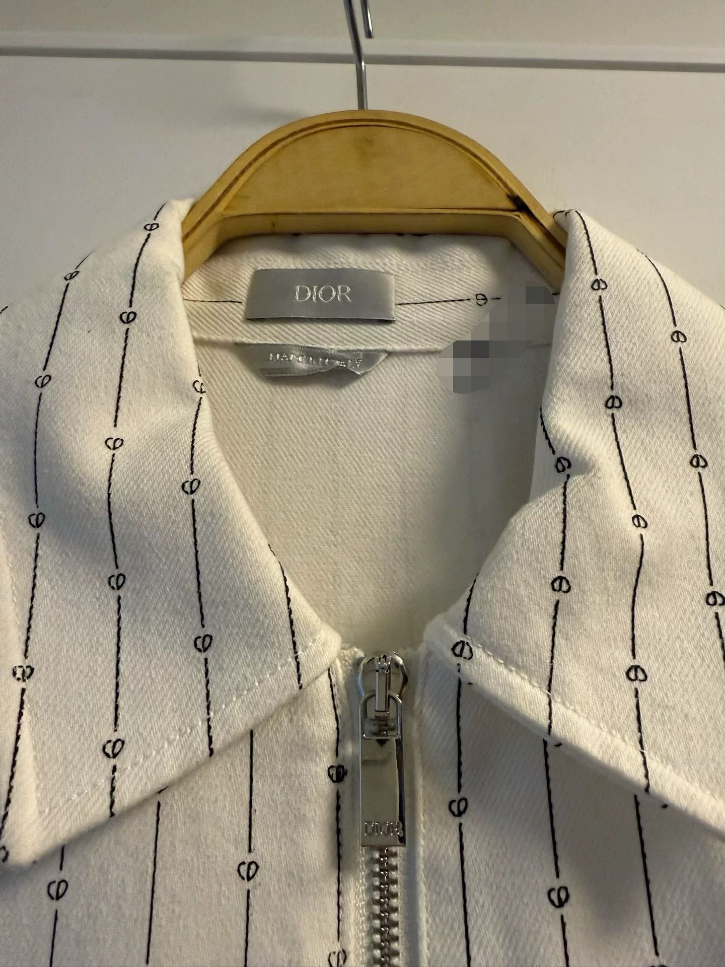 Dior Dior Embroidered Striped Denim Jacket Size US S / EU 44-46 / 1 - 4 Thumbnail