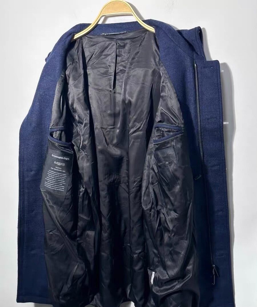 Ermenegildo Zegna ZEGNA Men's Wool Cashmere Coat Size US XL / EU 56 / 4 - 4 Thumbnail