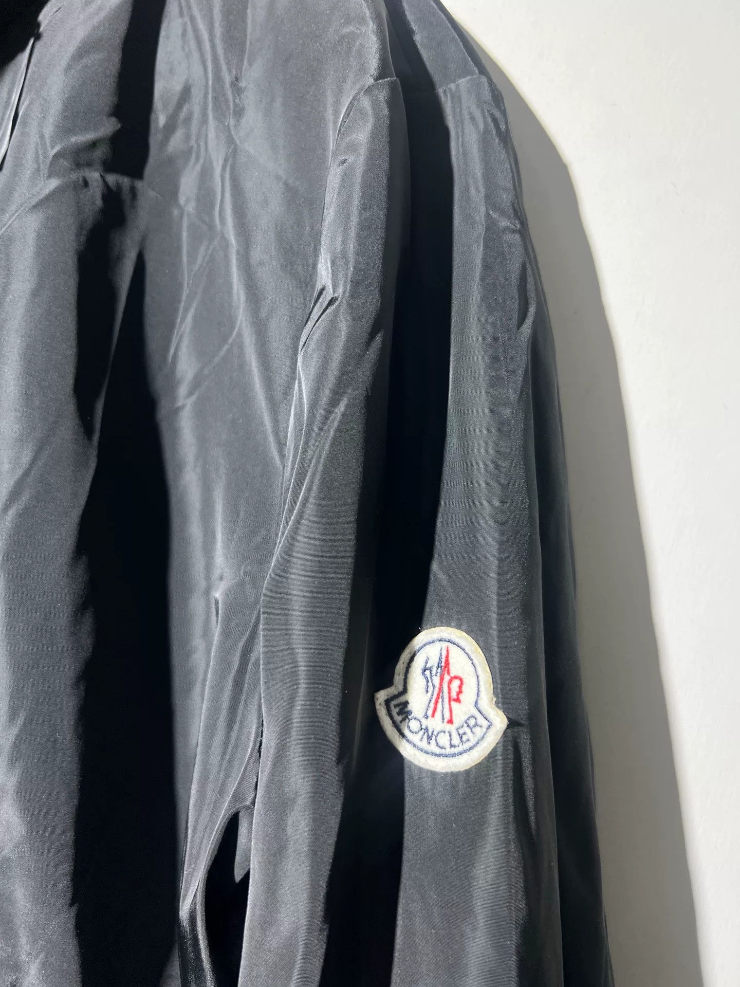 Moncler Moncler Men's Black Jacket with Hidden Hood Size US L / EU 52-54 / 3 - 3 Thumbnail