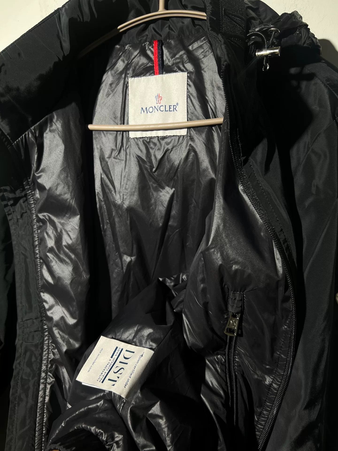 Moncler Moncler Men's Black Jacket with Hidden Hood Size US L / EU 52-54 / 3 - 8 Thumbnail