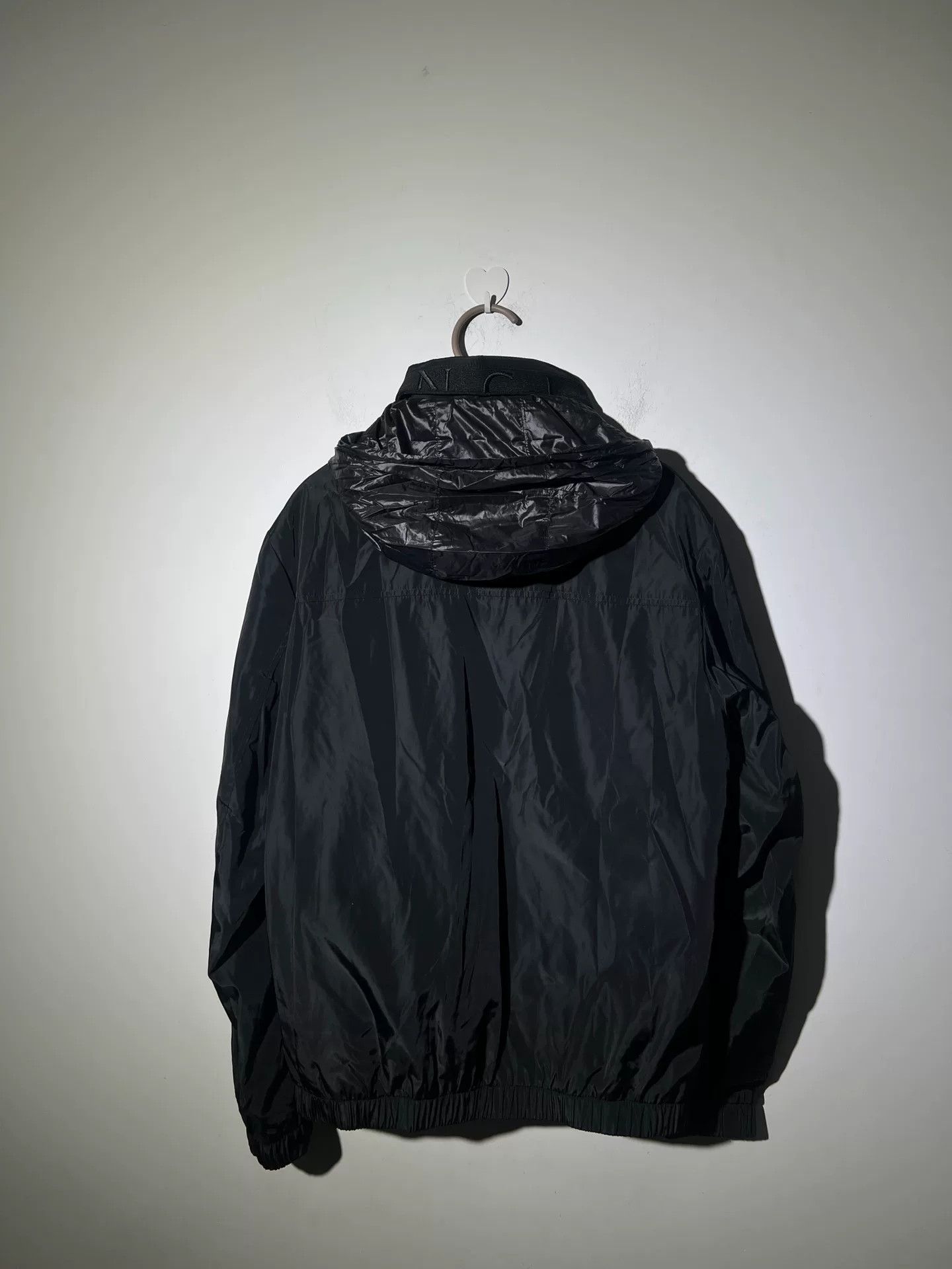 Moncler Moncler Men's Black Jacket with Hidden Hood Size US L / EU 52-54 / 3 - 4 Thumbnail