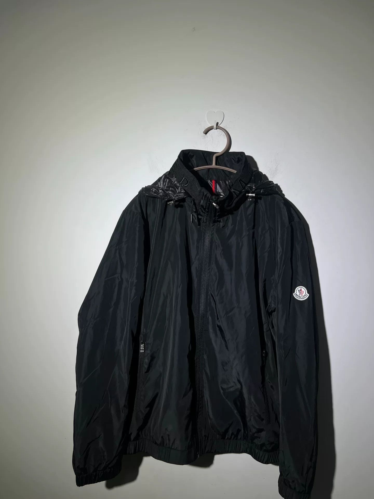 Moncler Moncler Men's Black Jacket with Hidden Hood Size US L / EU 52-54 / 3 - 5 Thumbnail