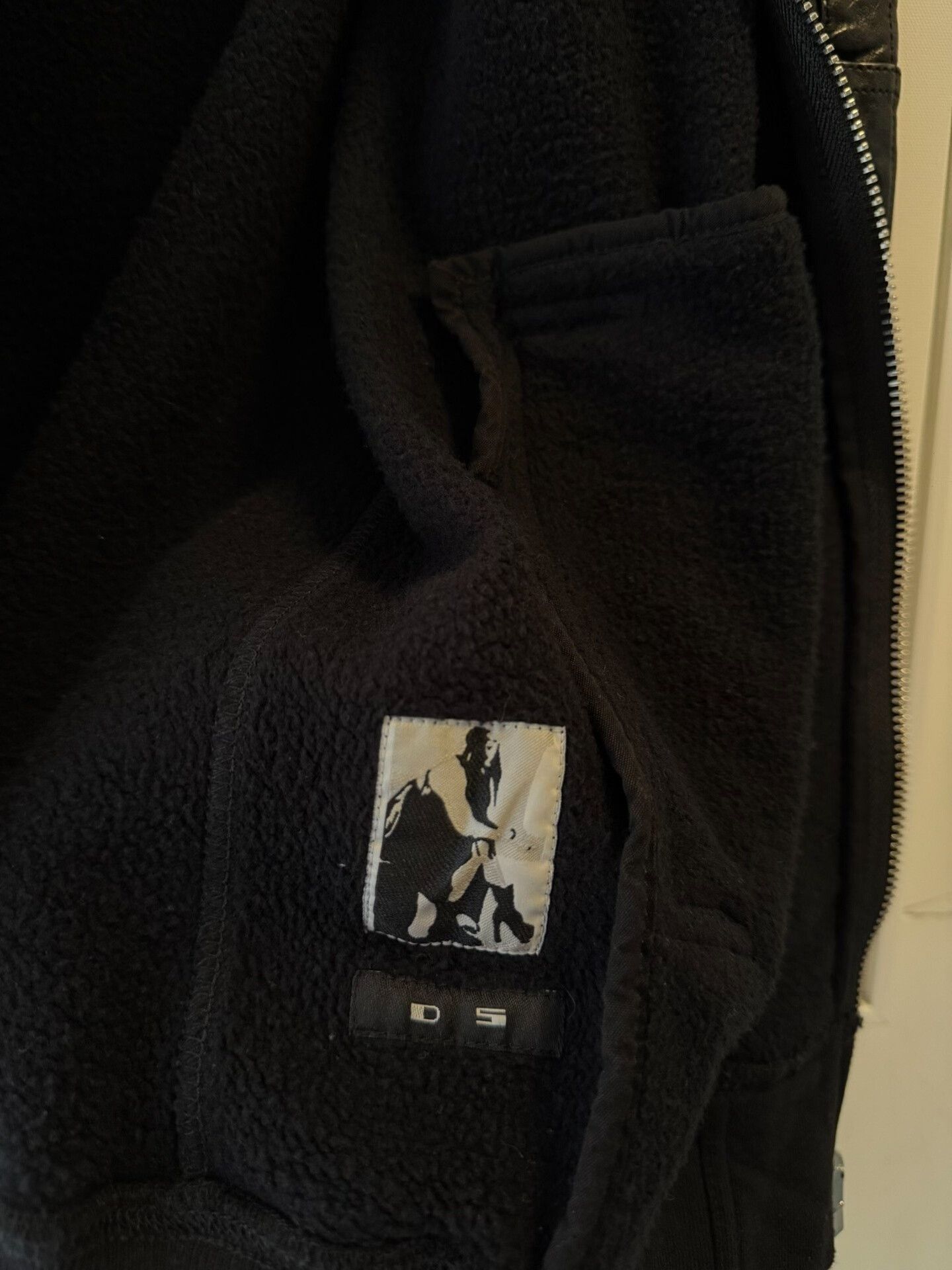 Rick Owens Rick Owens Men's Jacket with Leather Sleeves Size US S / EU 44-46 / 1 - 6 Thumbnail