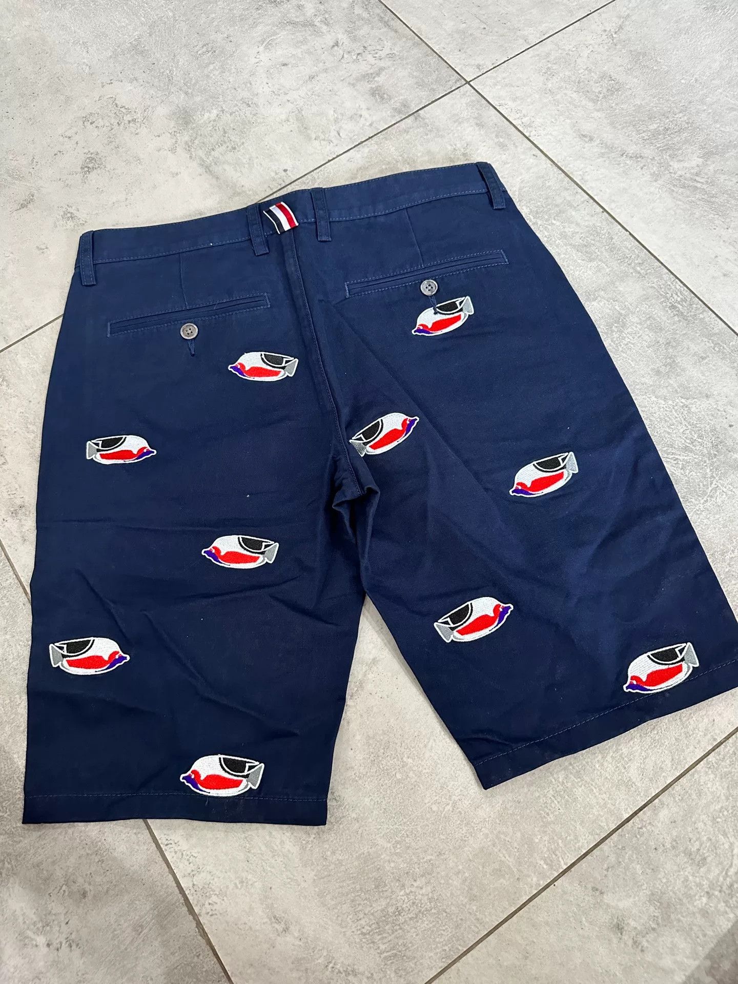 Thom Browne Thom Browne Men's Embroidered Shorts Size US 32 / EU 48 - 4 Thumbnail