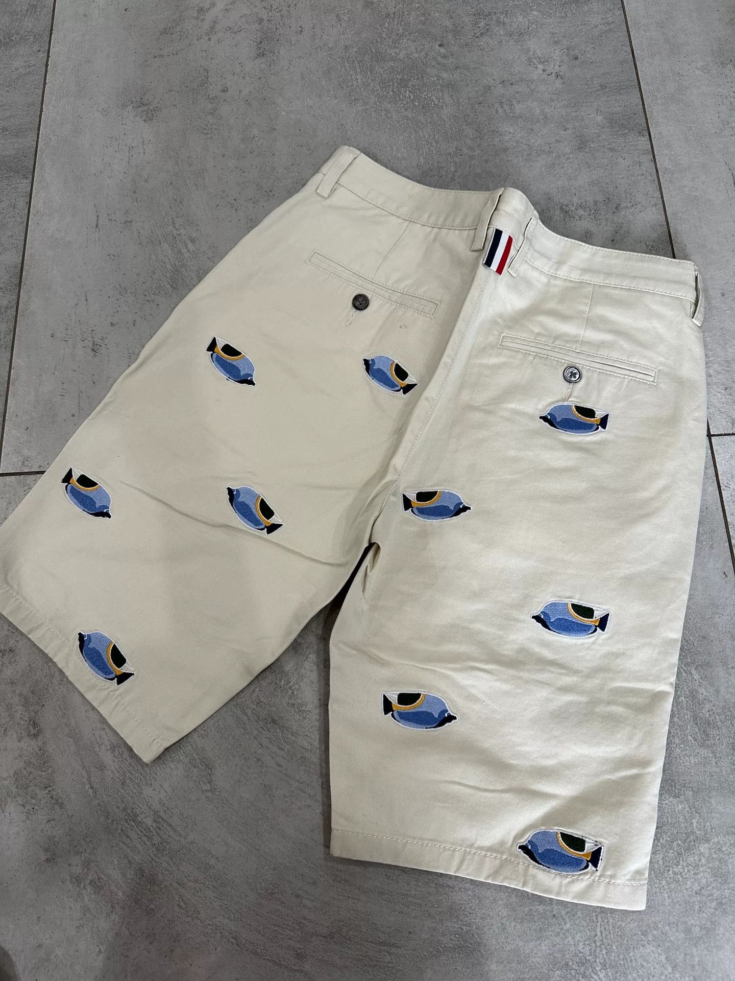 Thom Browne Thom Browne Men's Embroidered Shorts Size US 32 / EU 48 - 8 Thumbnail