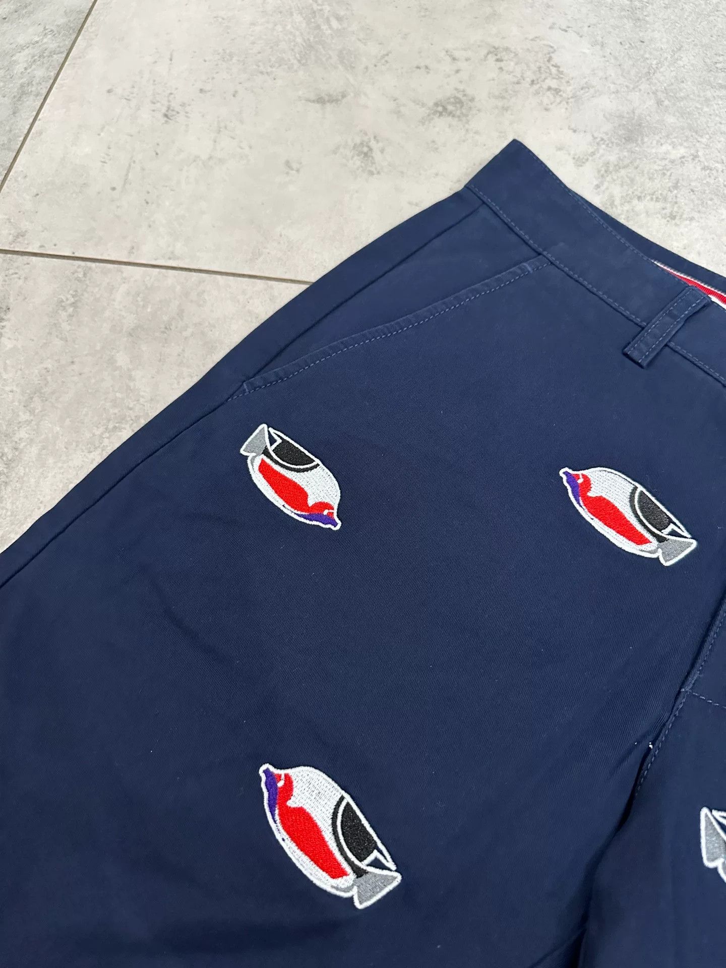 Thom Browne Thom Browne Men's Embroidered Shorts Size US 32 / EU 48 - 3 Thumbnail