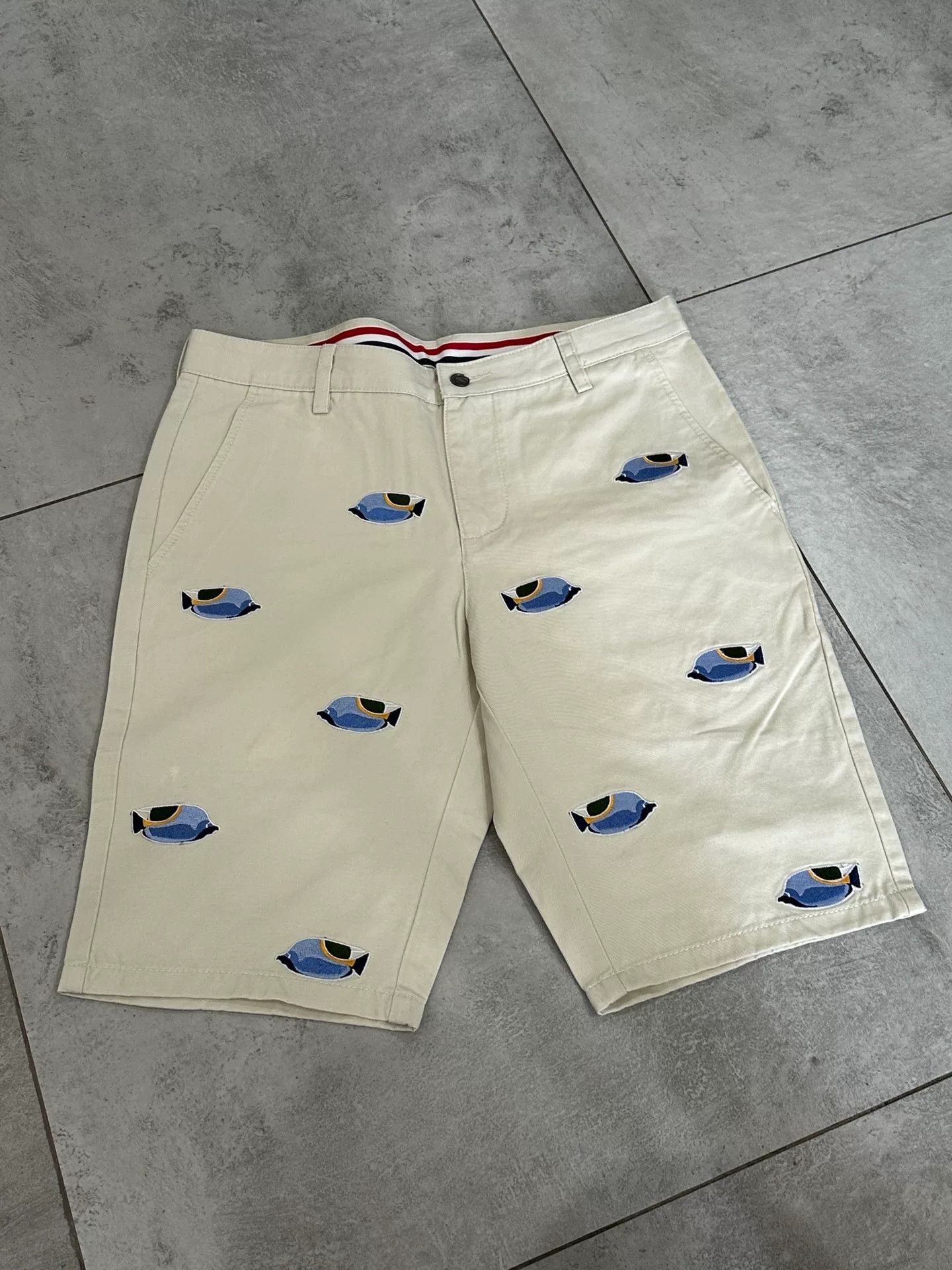 Thom Browne Thom Browne Men's Embroidered Shorts Size US 32 / EU 48 - 5 Thumbnail