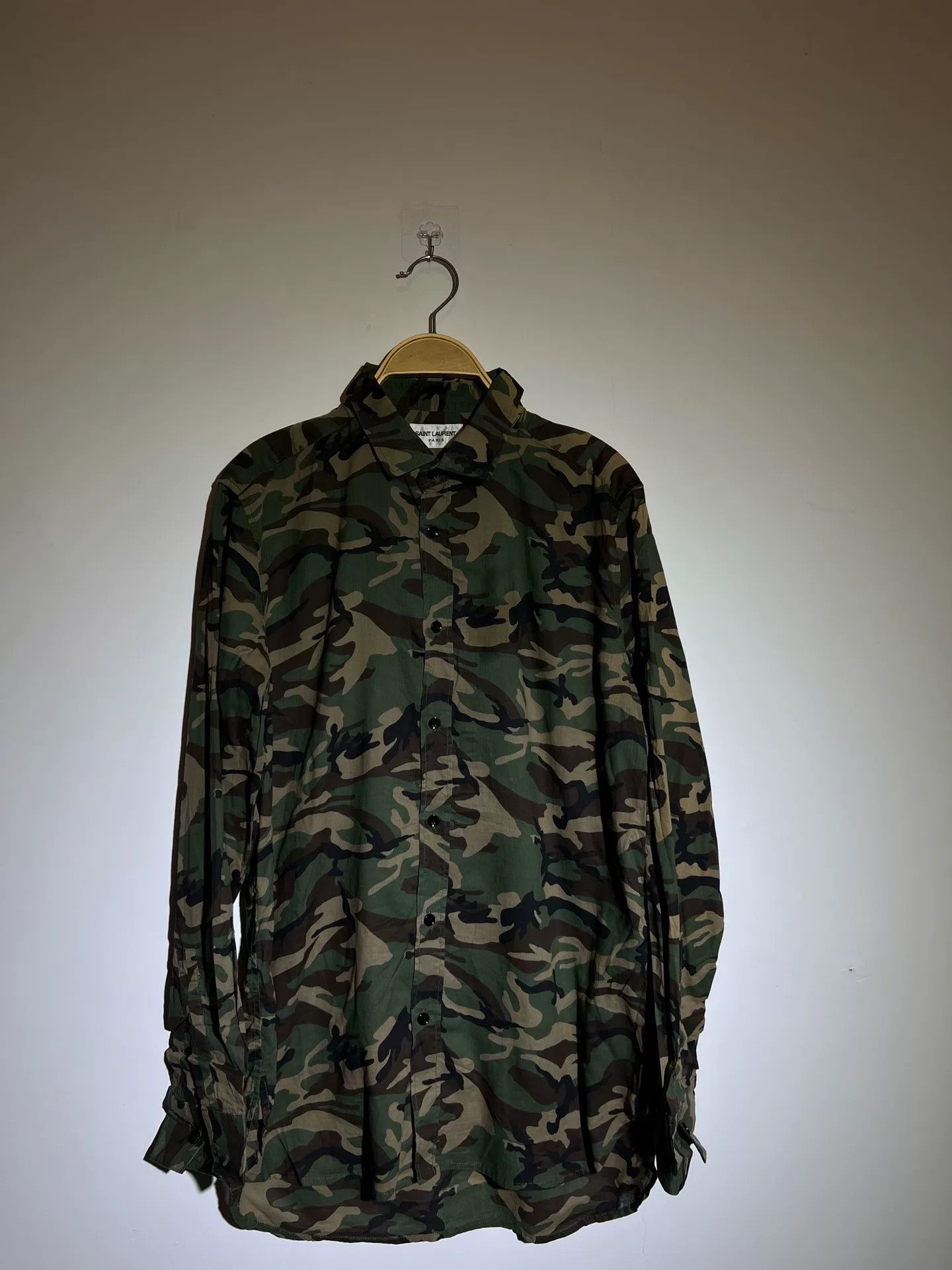 Saint Laurent Paris Saint Laurent Camouflage Shirt for Men and Women Size US M / EU 48-50 / 2 - 4 Thumbnail