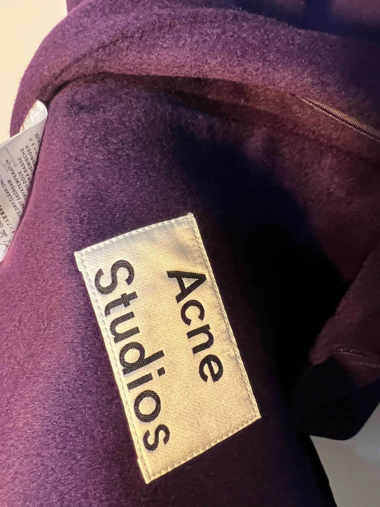 Acne Studios Acne Studios Purple Cashmere Coat Size US M / EU 48-50 / 2 - 6 Thumbnail
