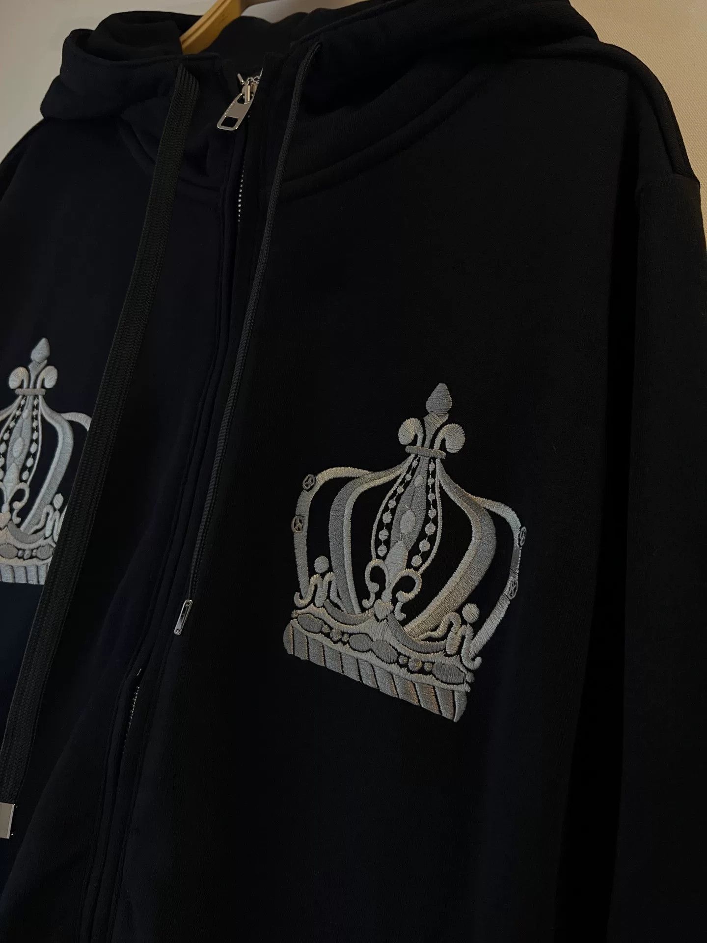 Dolce & Gabbana Dolce&Gabbana Black Crown Hoodie Jacket Size US L / EU 52-54 / 3 - 6 Thumbnail