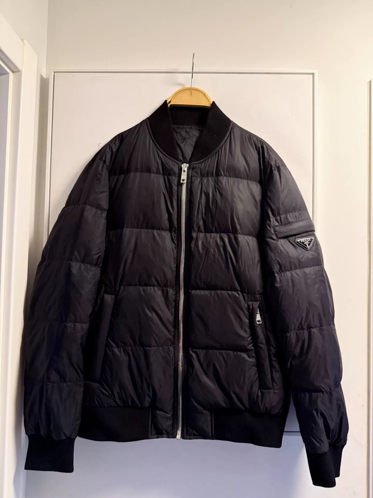 Prada Prada Men’s Down Baseball Jacket Size US M / EU 48-50 / 2 - 6 Thumbnail