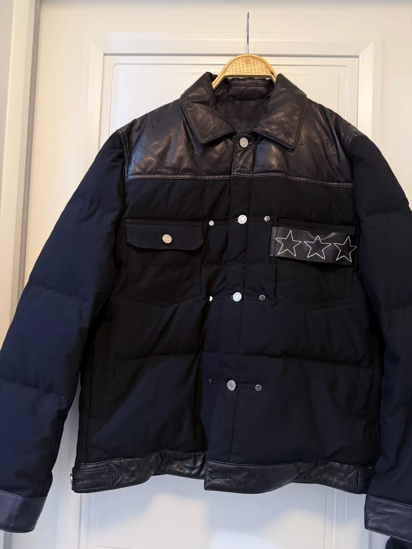 Givenchy Givenchy Men's Down Jacket with Leather Details Size US XXL / EU 58 / 5 - 6 Thumbnail