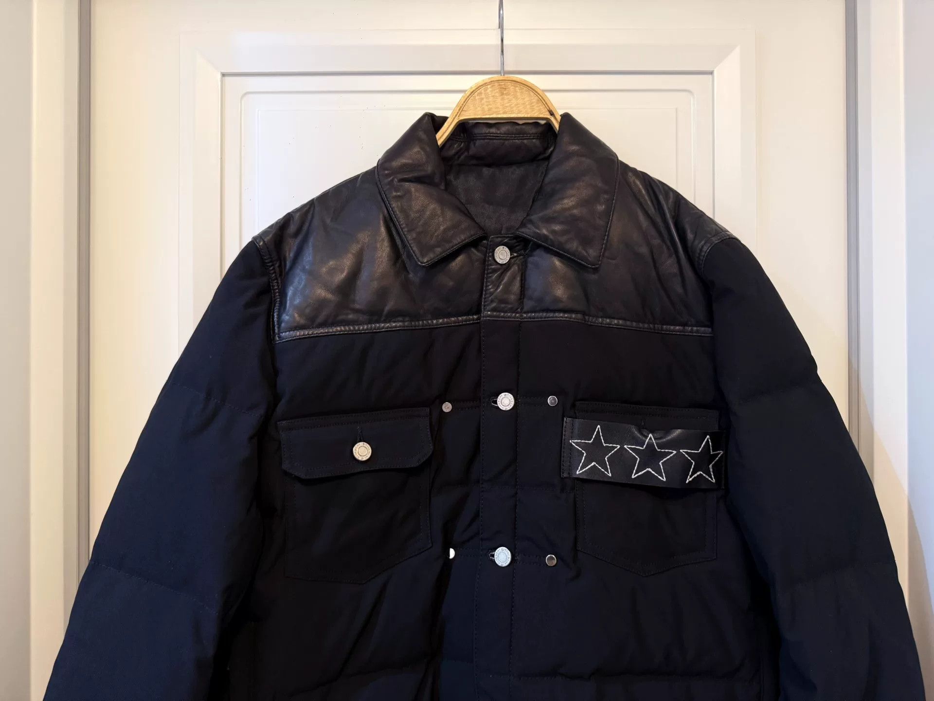 Givenchy Givenchy Men's Down Jacket with Leather Details Size US XXL / EU 58 / 5 - 4 Thumbnail