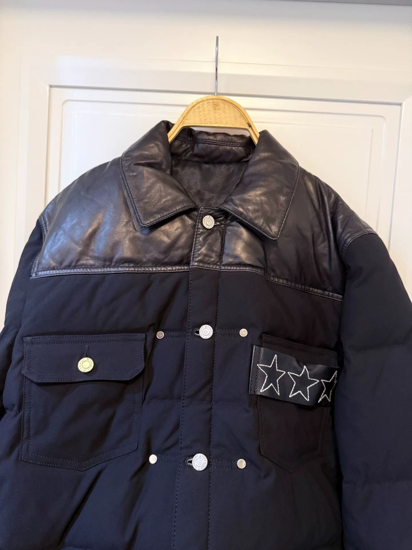 Givenchy Givenchy Men's Down Jacket with Leather Details Size US XXL / EU 58 / 5 - 5 Thumbnail