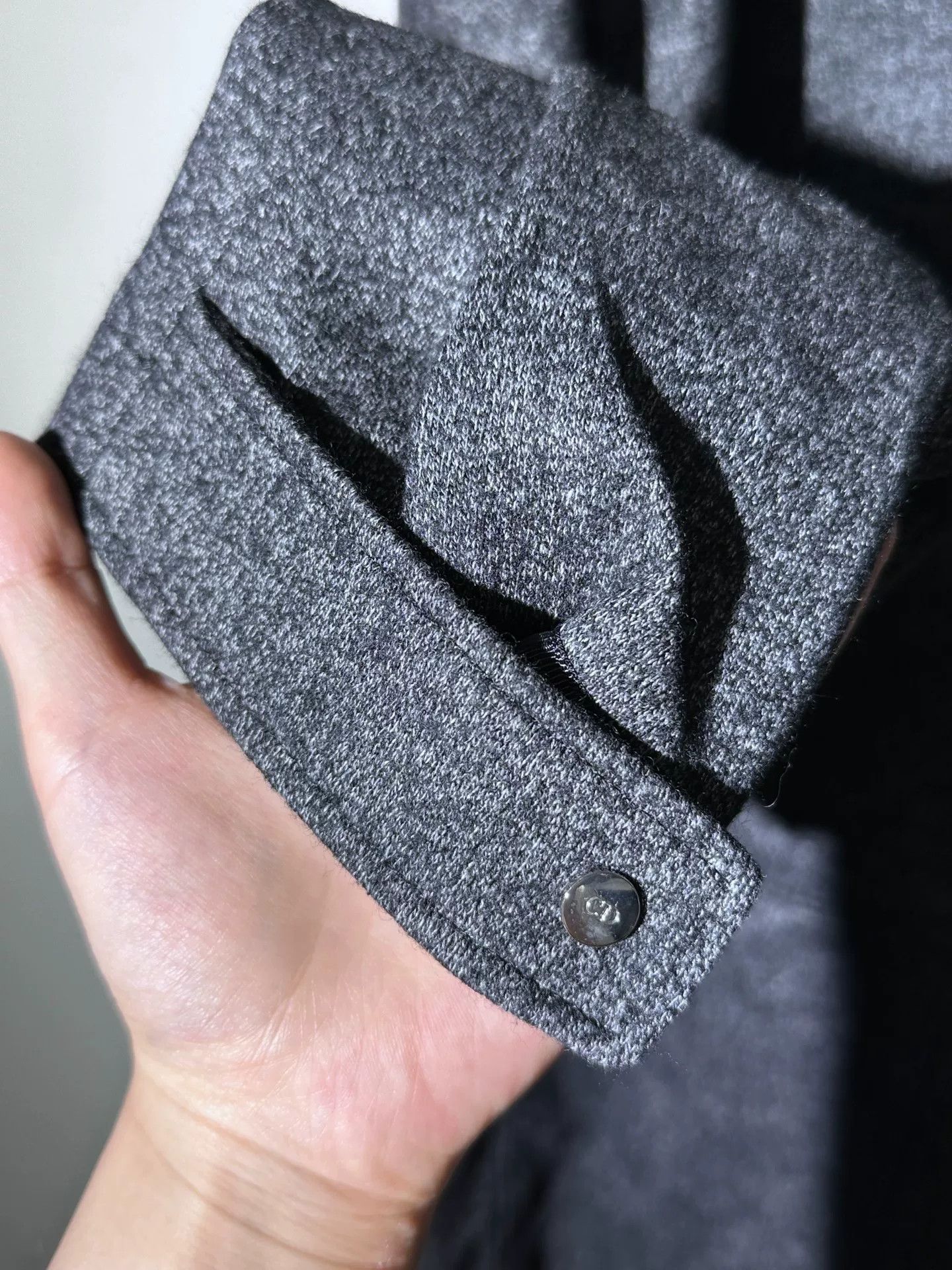 Dior Dior Men's Wool Coat in Dark Gray Size US L / EU 52-54 / 3 - 8 Thumbnail