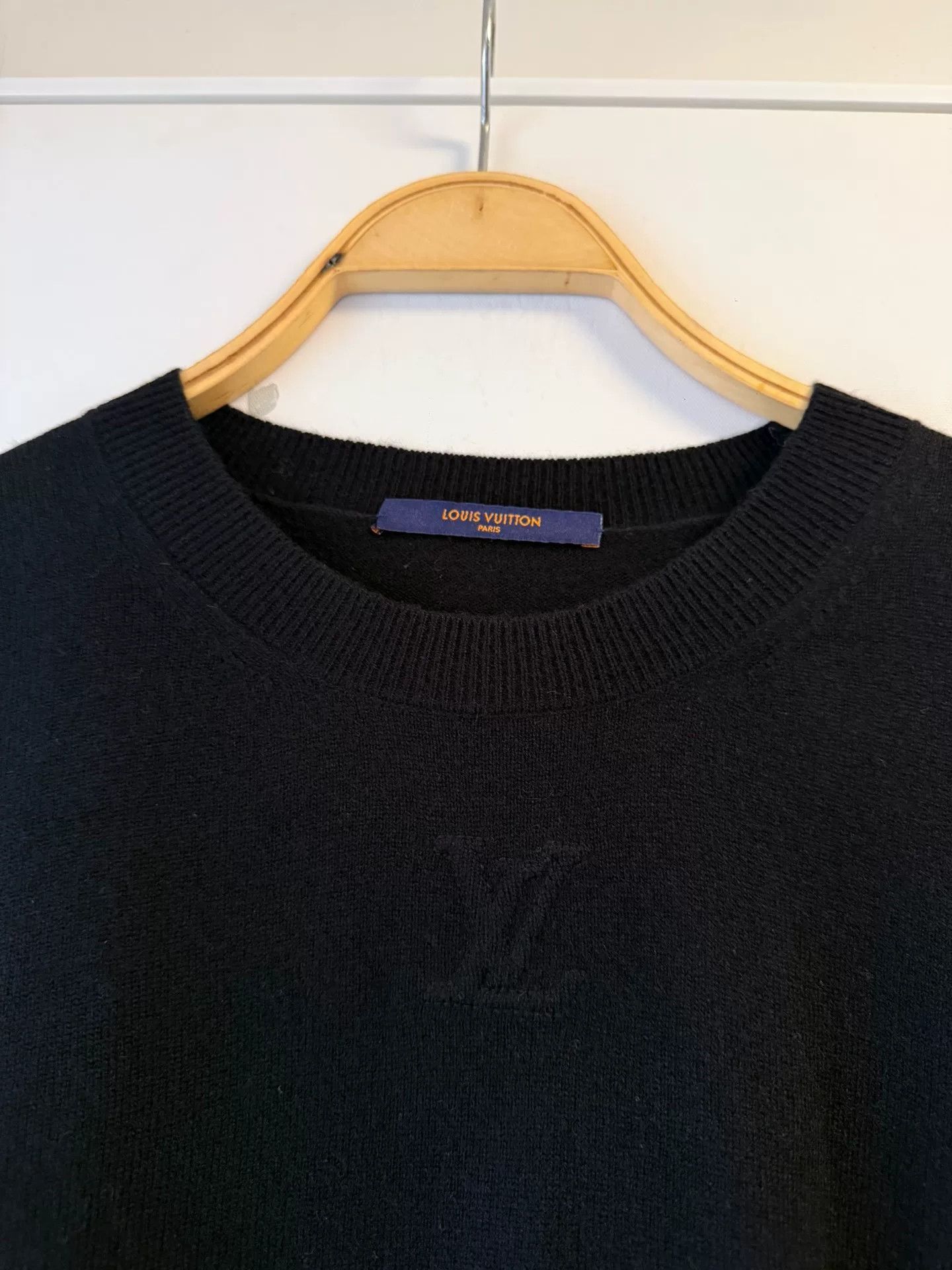 Louis Vuitton Louis Vuitton Black Cashmere Knit Sweater Size US XL / EU 56 / 4 - 5 Thumbnail