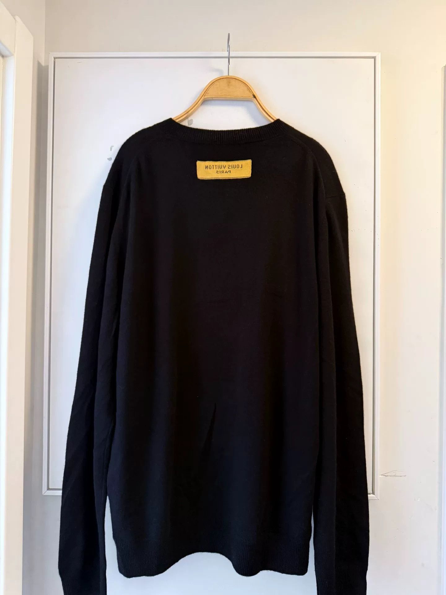 Louis Vuitton Louis Vuitton Black Cashmere Knit Sweater Size US XL / EU 56 / 4 - 3 Thumbnail
