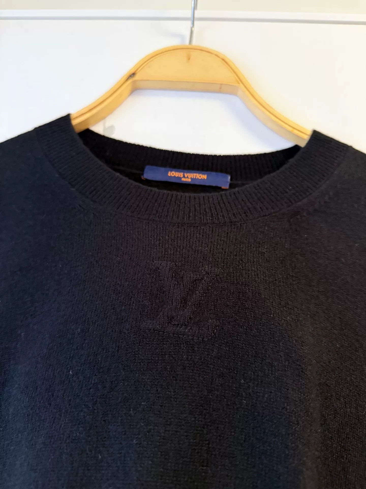Louis Vuitton Louis Vuitton Black Cashmere Knit Sweater Size US XL / EU 56 / 4 - 6 Thumbnail