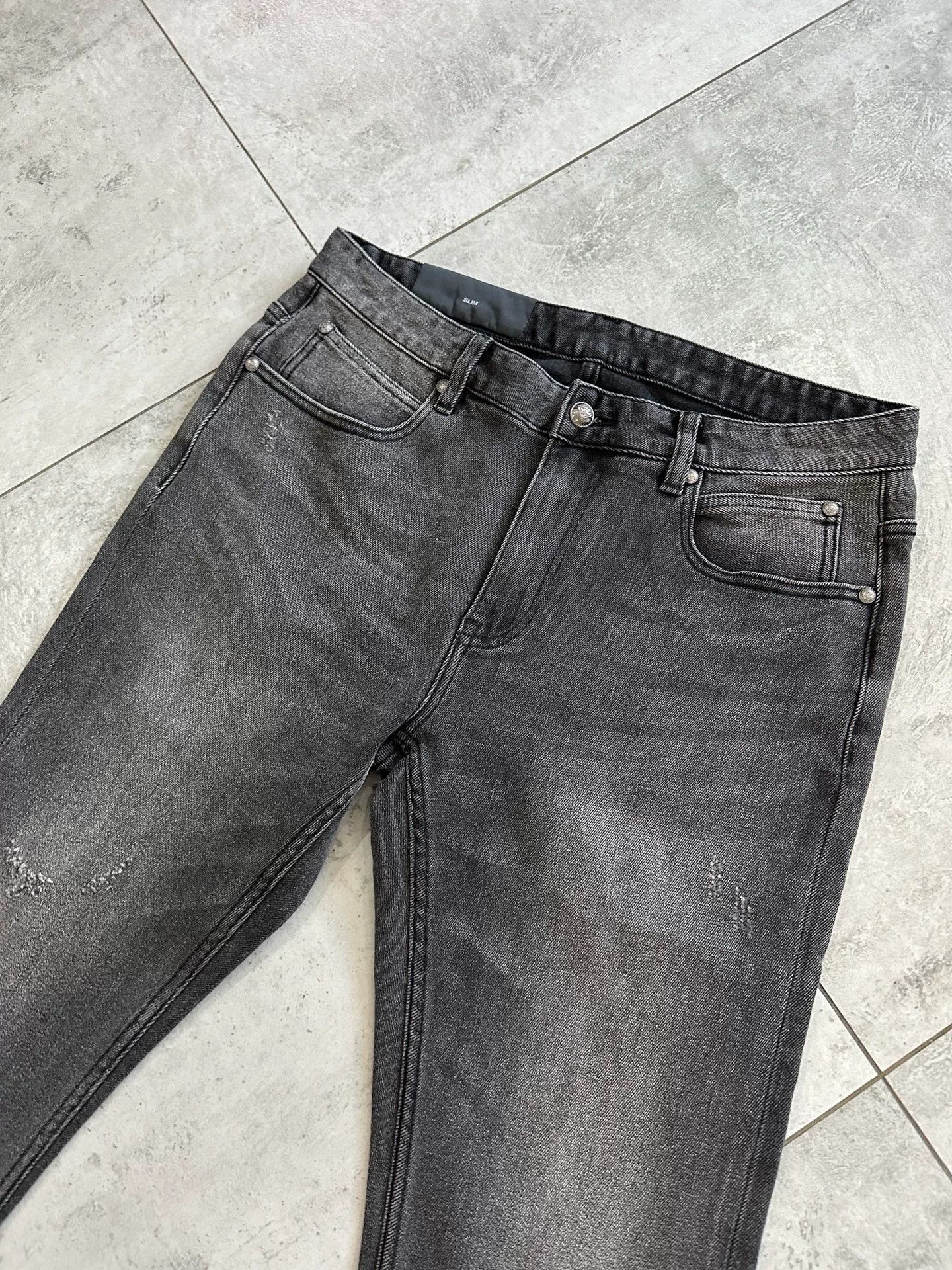 Balmain Balmain Men's Classic Gray Jeans Size US 34 / EU 50 - 9 Thumbnail
