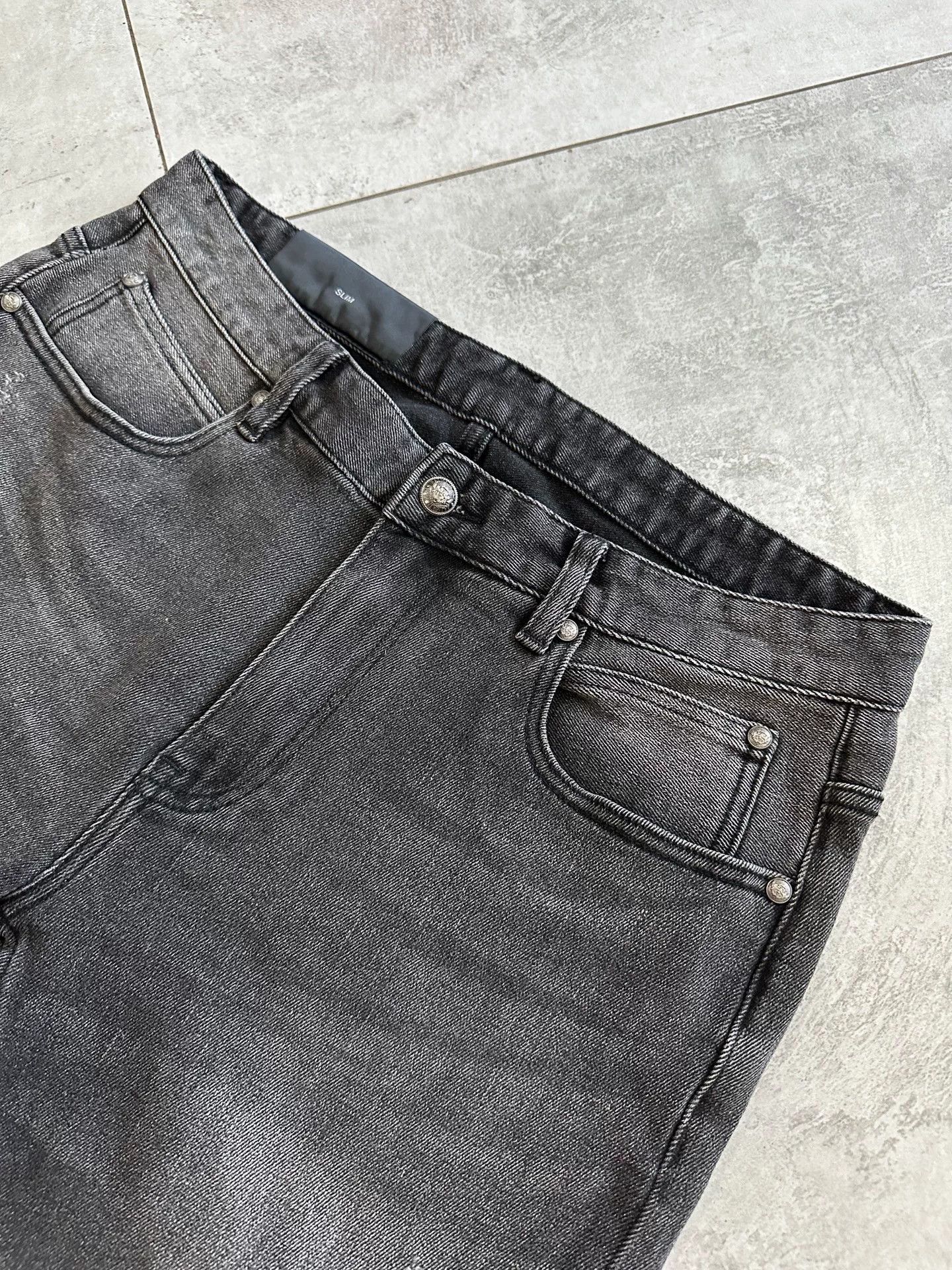 Balmain Balmain Men's Classic Gray Jeans Size US 34 / EU 50 - 8 Thumbnail
