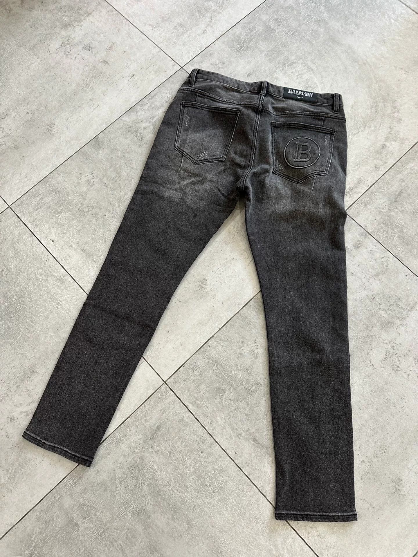 Balmain Balmain Men's Classic Gray Jeans Size US 34 / EU 50 - 2 Thumbnail