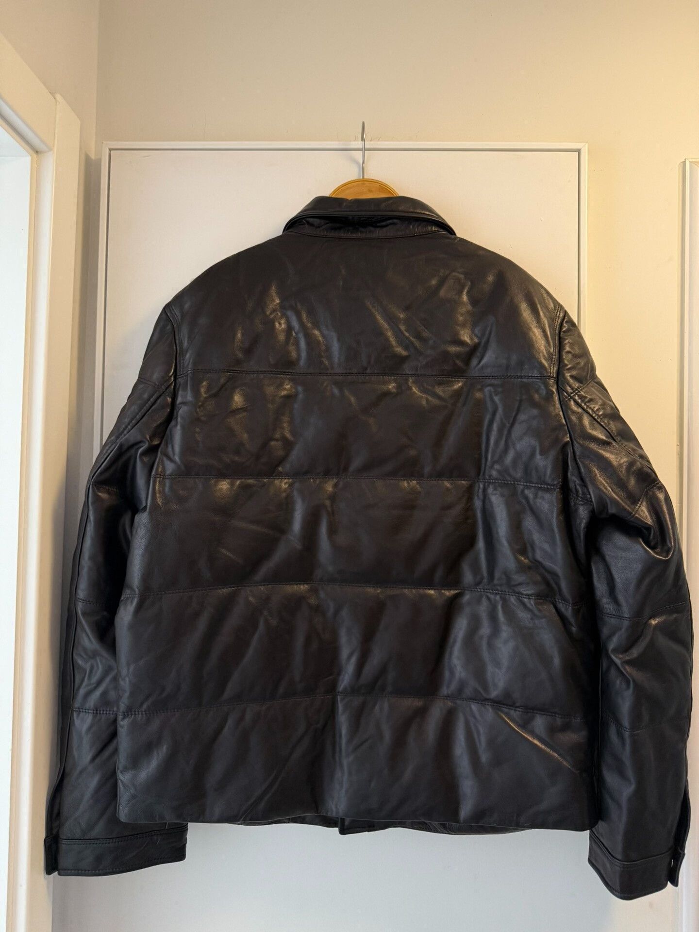 Bally BALLY Leather Down Jacket for Men Size US L / EU 52-54 / 3 - 2 Thumbnail