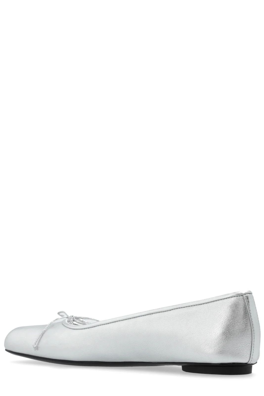Balenciaga anatomic leather ballet flat shoes in silver Size US 10 / IT 40 - 3 Thumbnail