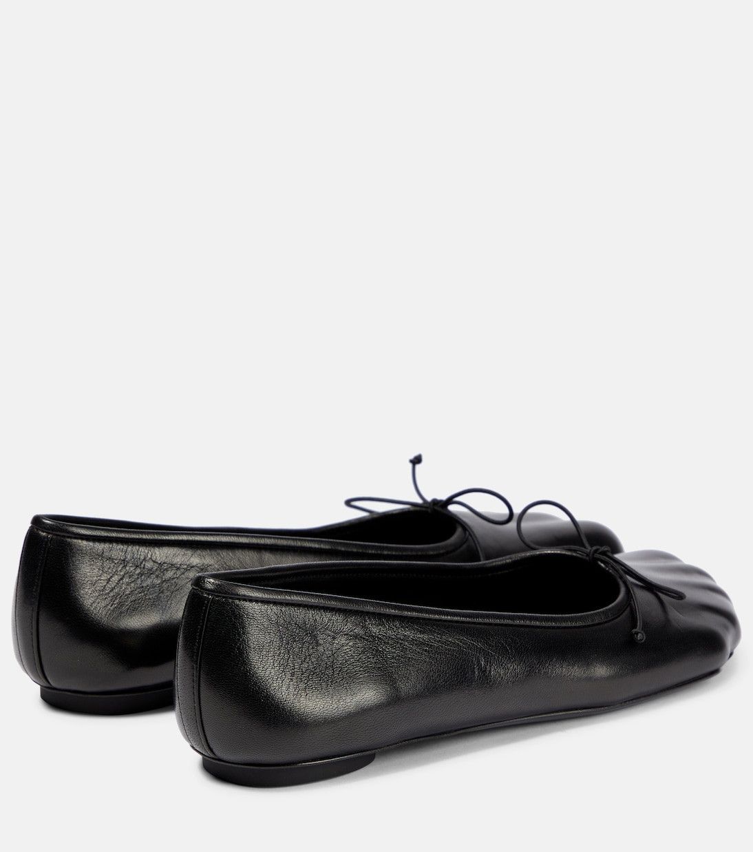 Balenciaga anatomic leather ballet flat shoes in black Size US 7 / IT 37 - 2 Thumbnail