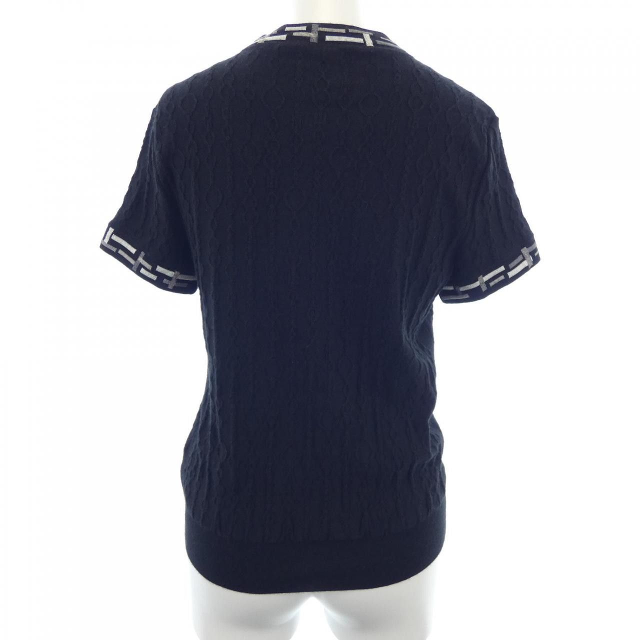 Hermes Hermes Hermes 3H2618DA Cashmere Blend Knit 38 Textile Tops DUTY FREE for USA Size ONE SIZE - 2 Thumbnail