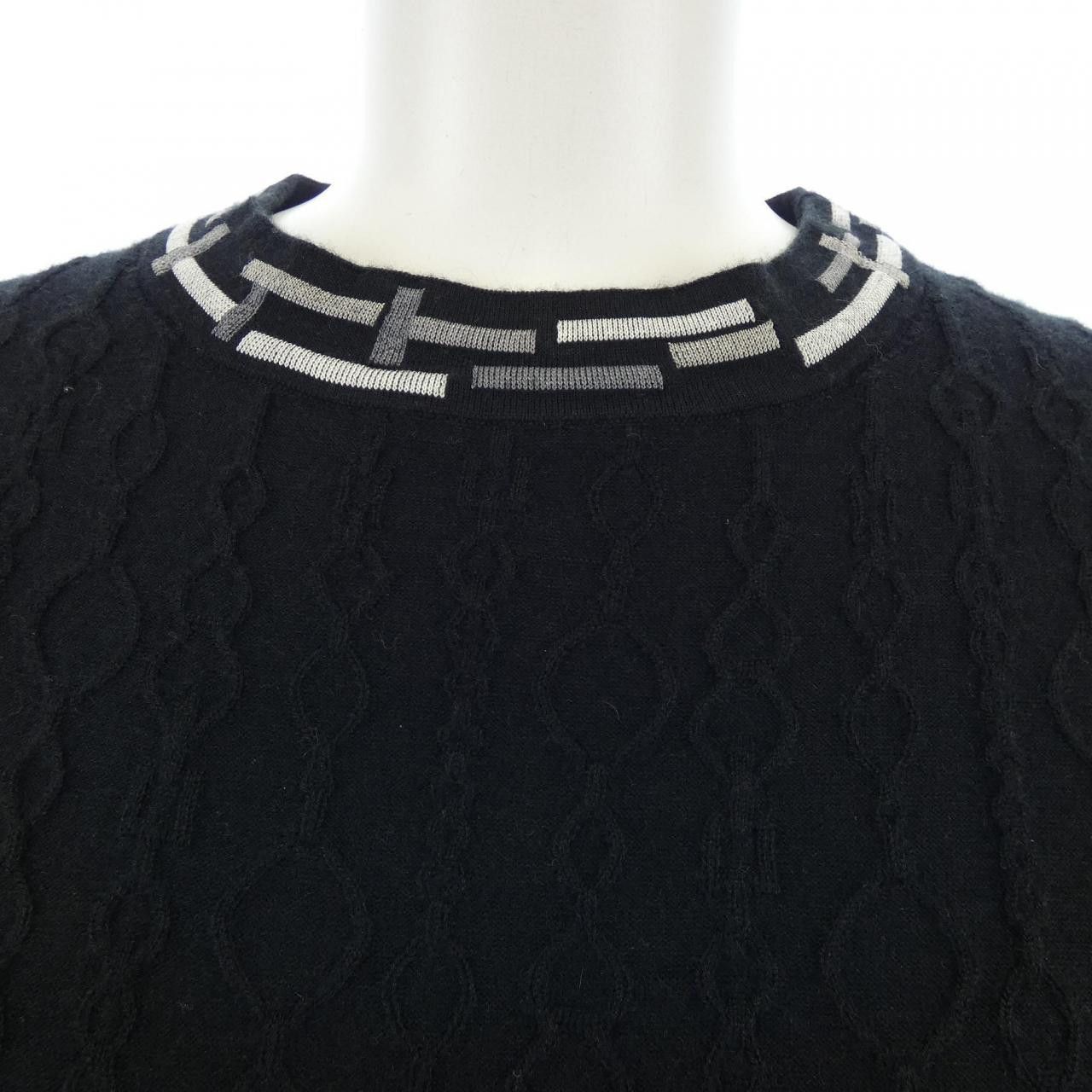 Hermes Hermes Hermes 3H2618DA Cashmere Blend Knit 38 Textile Tops DUTY FREE for USA Size ONE SIZE - 6 Thumbnail