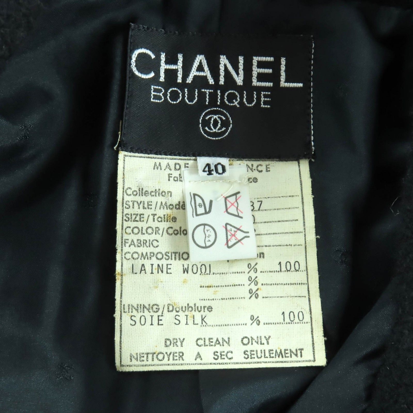 Chanel Chanel CHANEL Wool Silk 2piece Set Textile Suits DUTY FREE for USA Size ONE SIZE - 12 Thumbnail