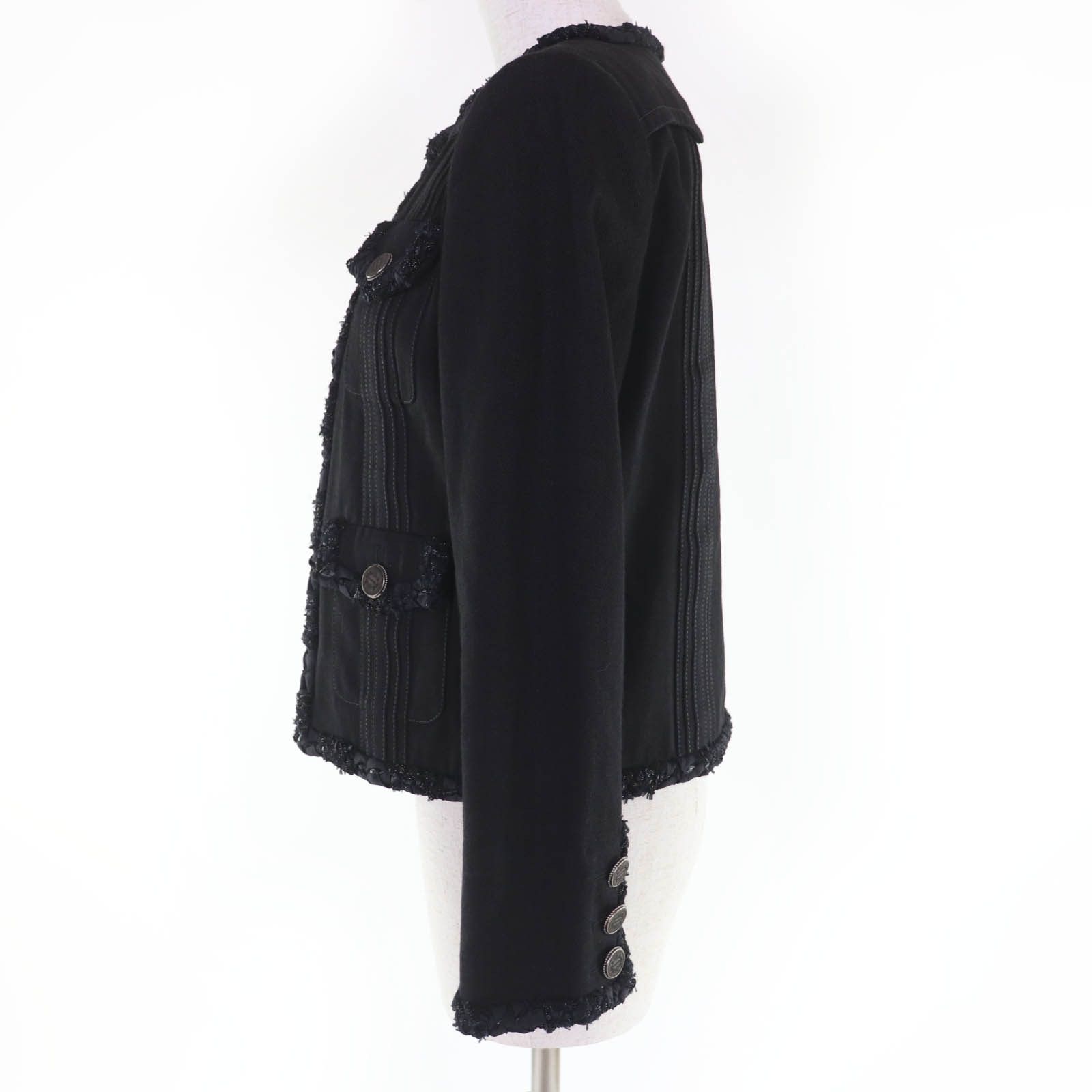 Chanel Chanel CHANEL Denim Cotton Jacket Textile Outerwear P55644 DUTY FREE for USA Size ONE SIZE - 2 Thumbnail